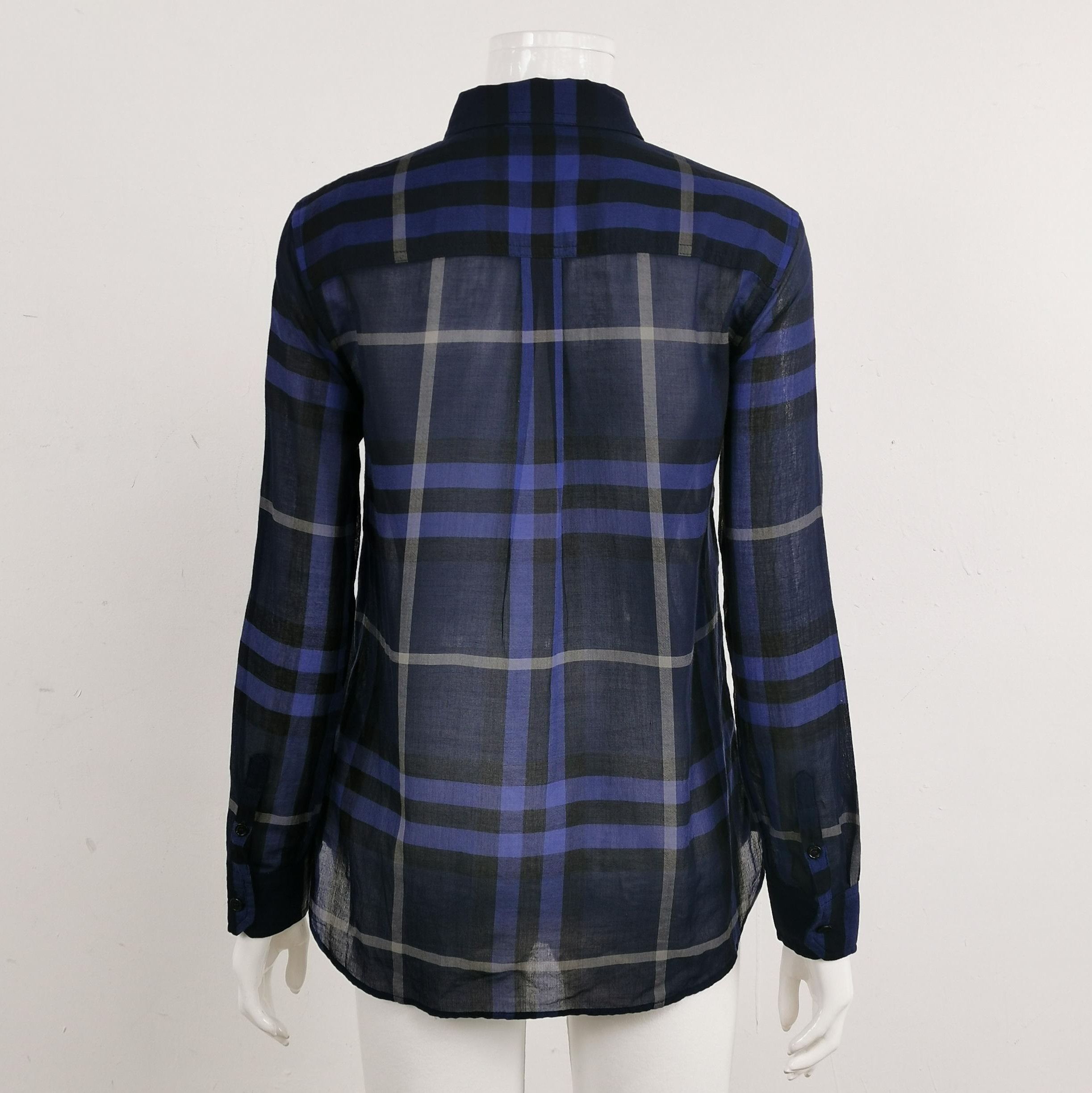 Burberry Burberry Brit Plaid Long Sleeve Button-Up Shirt 0079 Size US S / EU 44-46 / 1 - 2 Thumbnail