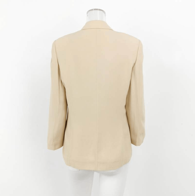 Burberry Burberry Classic Beige Button-Down Blazer 0079 Size US L / EU 52-54 / 3 - 5 Thumbnail