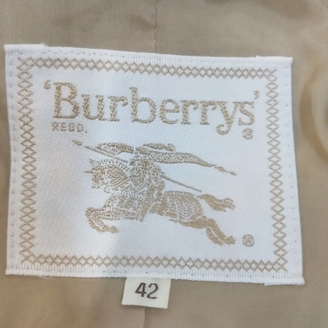 Burberry Burberry Classic Beige Button-Down Blazer 0079 Size US L / EU 52-54 / 3 - 6 Thumbnail