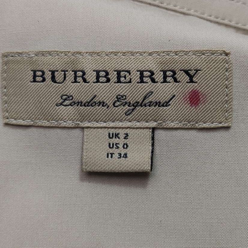 Burberry Burberry Long Sleeve Button-Down Cotton Shirt 0079 Size US XXS / EU 40 - 4 Thumbnail