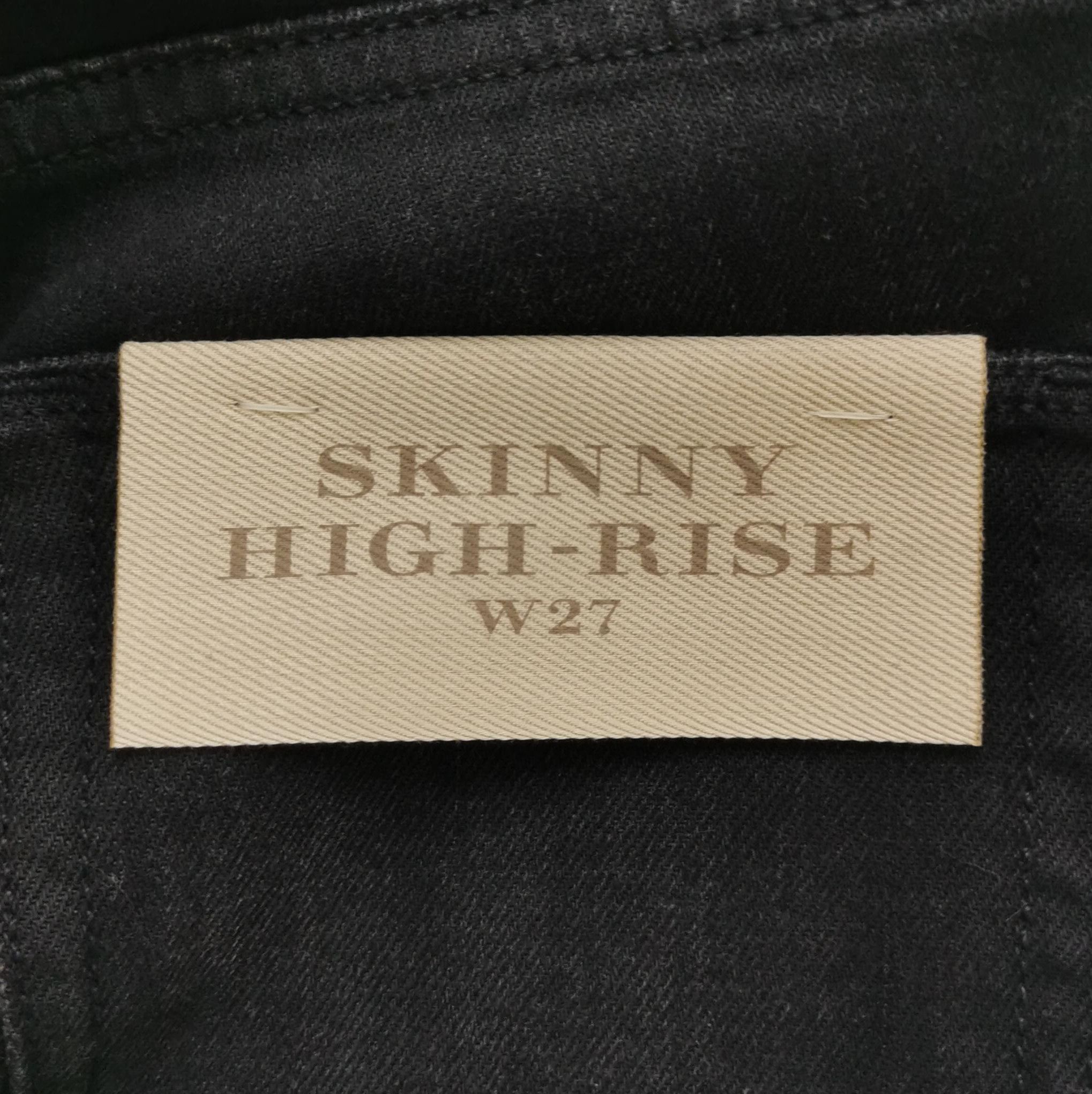 Burberry Burberry Brit Slim Fit Black Cotton Pants 0079 Size US 37 - 4 Thumbnail