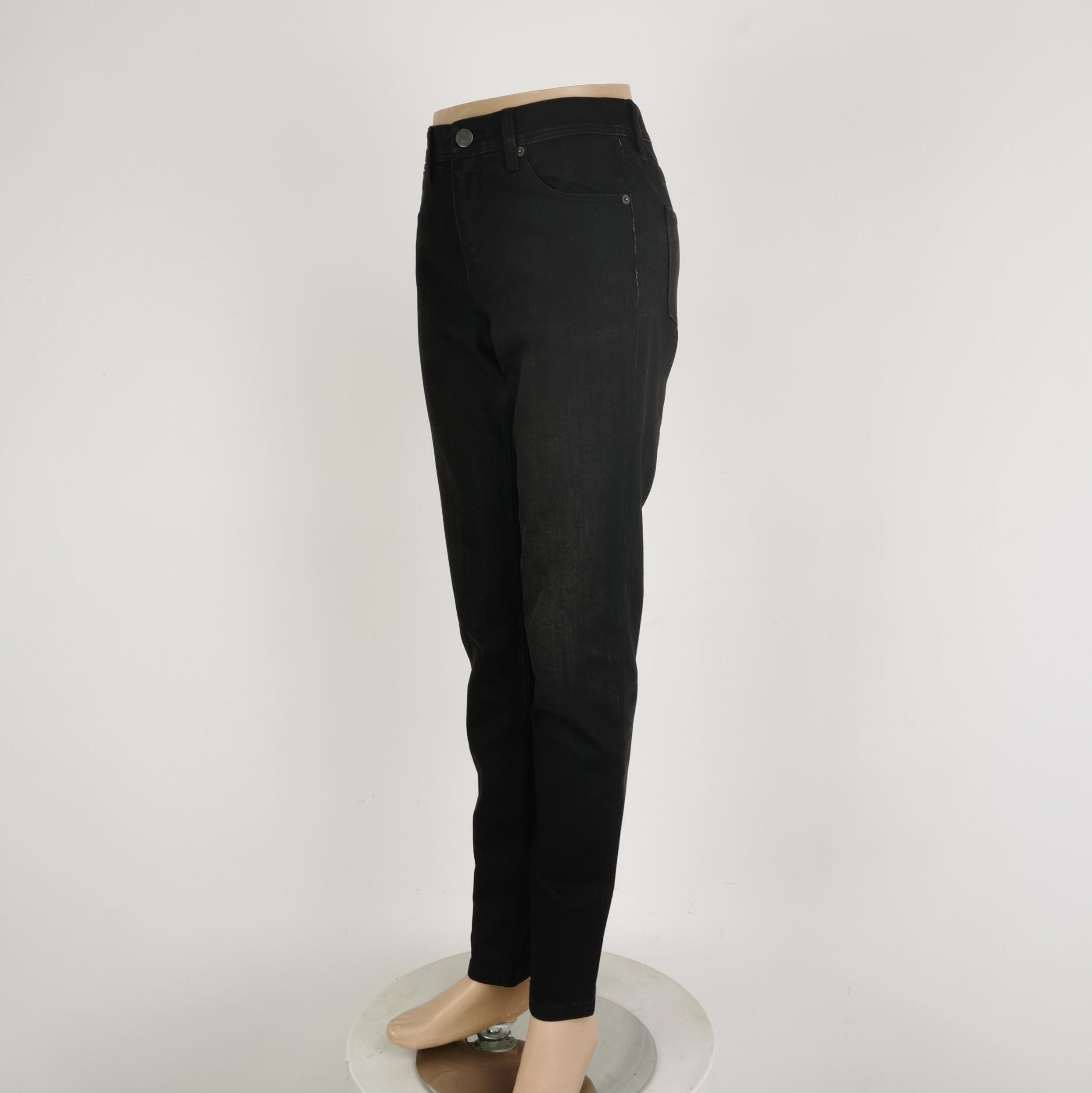Burberry Burberry Brit Slim Fit Black Cotton Pants 0079 Size US 37 - 2 Thumbnail