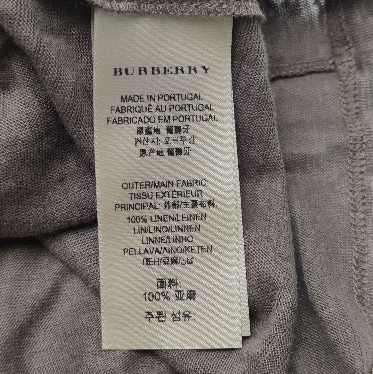 Burberry Burberry Brit Linen Short Sleeve T-shirt 0079 Size US XS / EU 42 / 0 - 8 Thumbnail