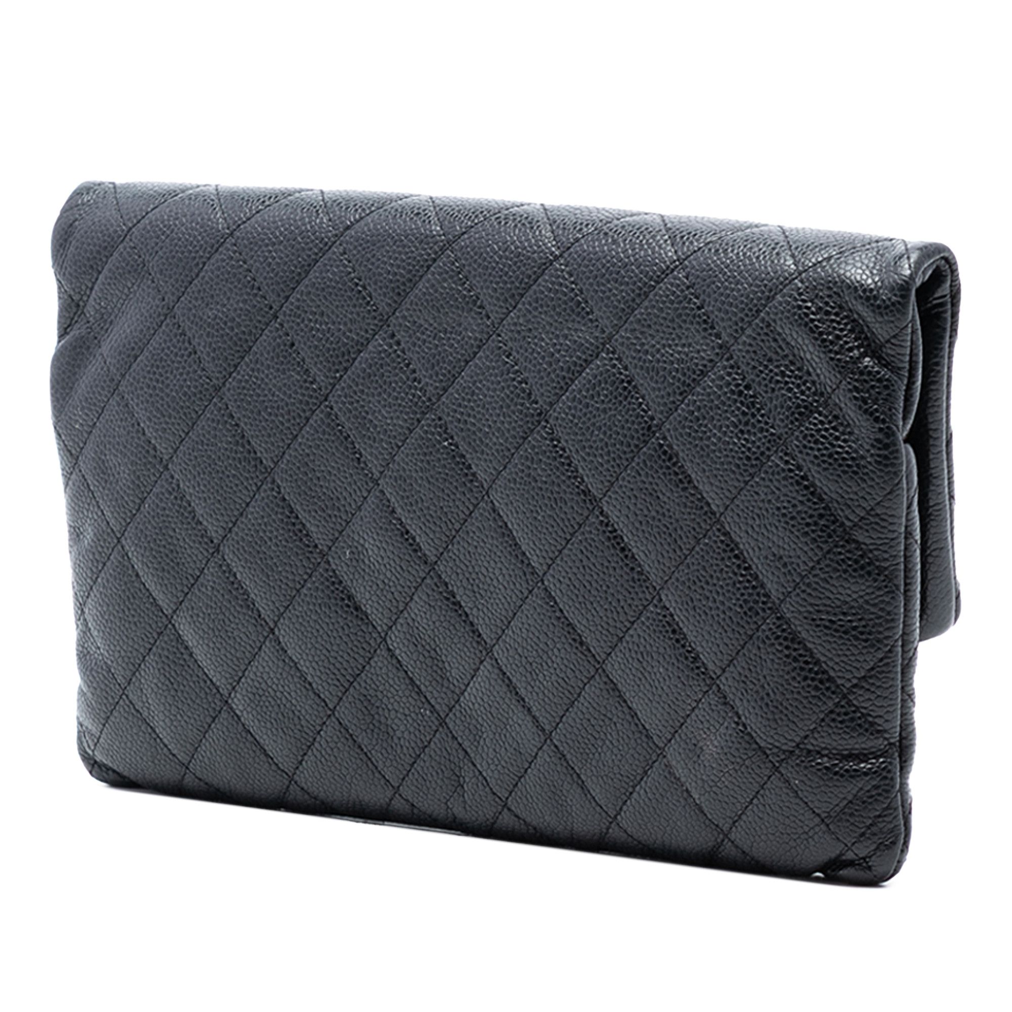 Chanel Chanel Quilted Caviar CC Beauty Foldover Clutch Size ONE SIZE - 2 Thumbnail