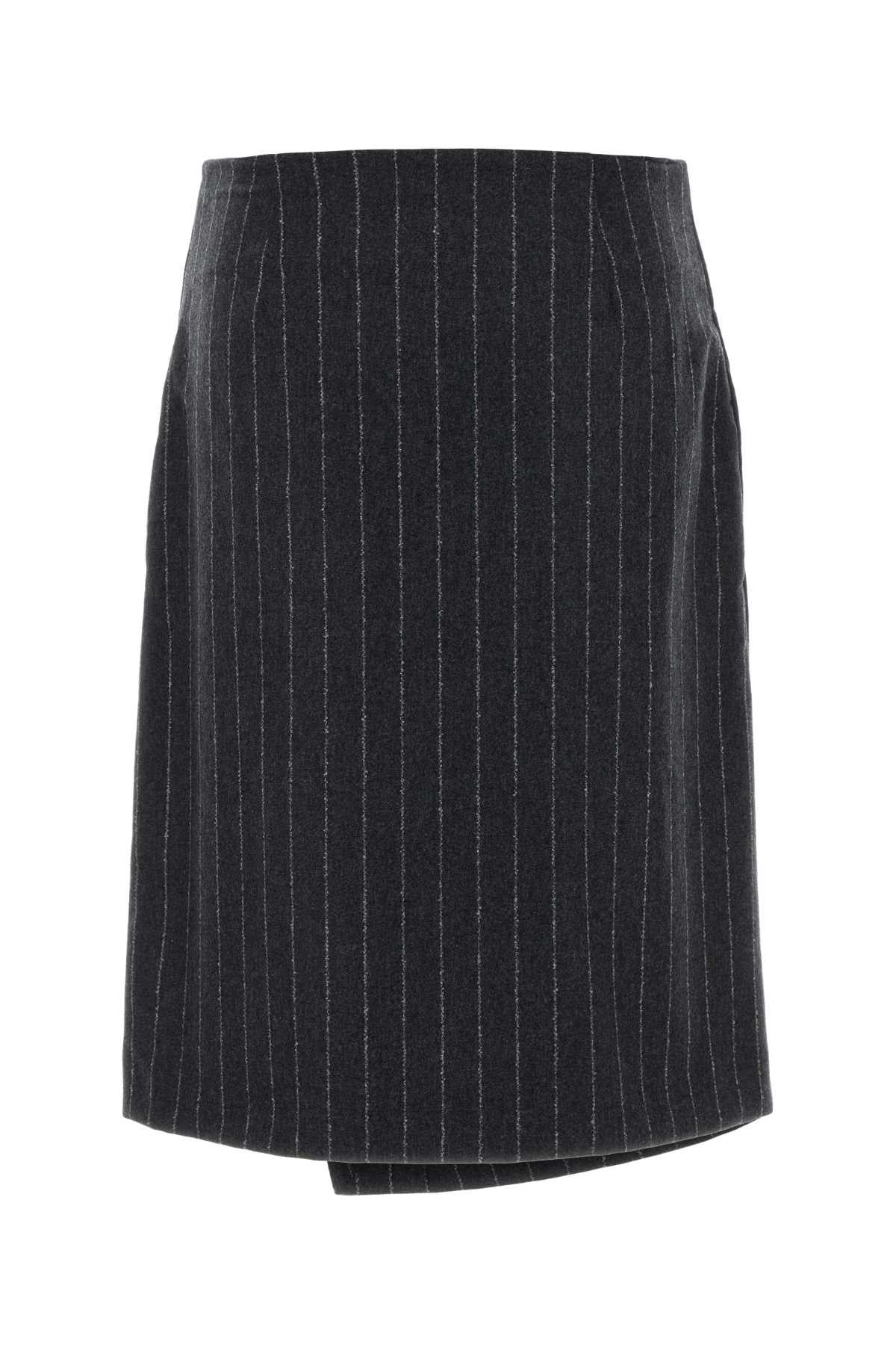 Loulou de Saison Embroidered Wool Blend Mason Skirt Size 25" / US 0 / IT 36 - 2 Thumbnail
