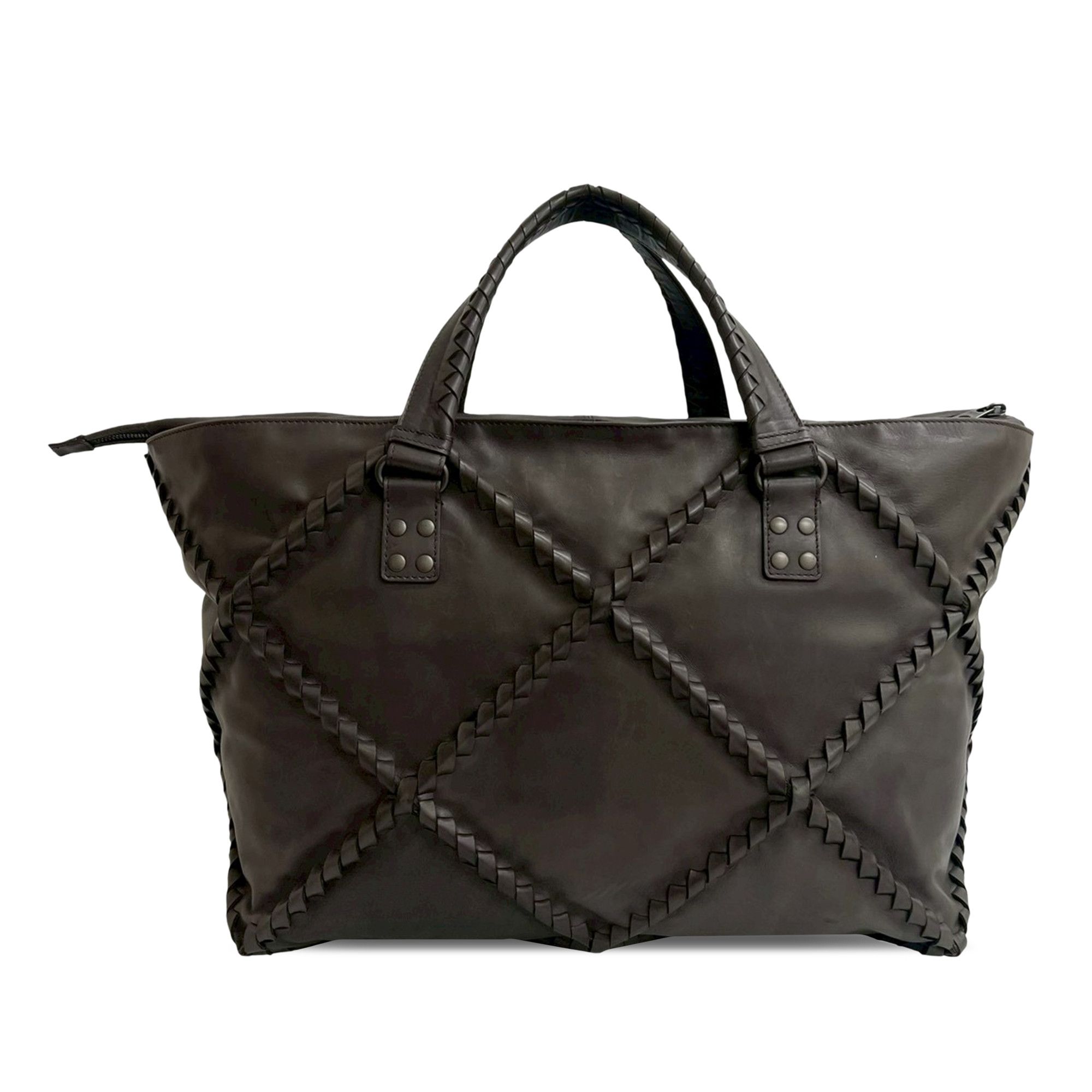 Bottega Veneta Bottega Veneta Nappa Diamond Intrecciato Tote Size ONE SIZE - 2 Thumbnail