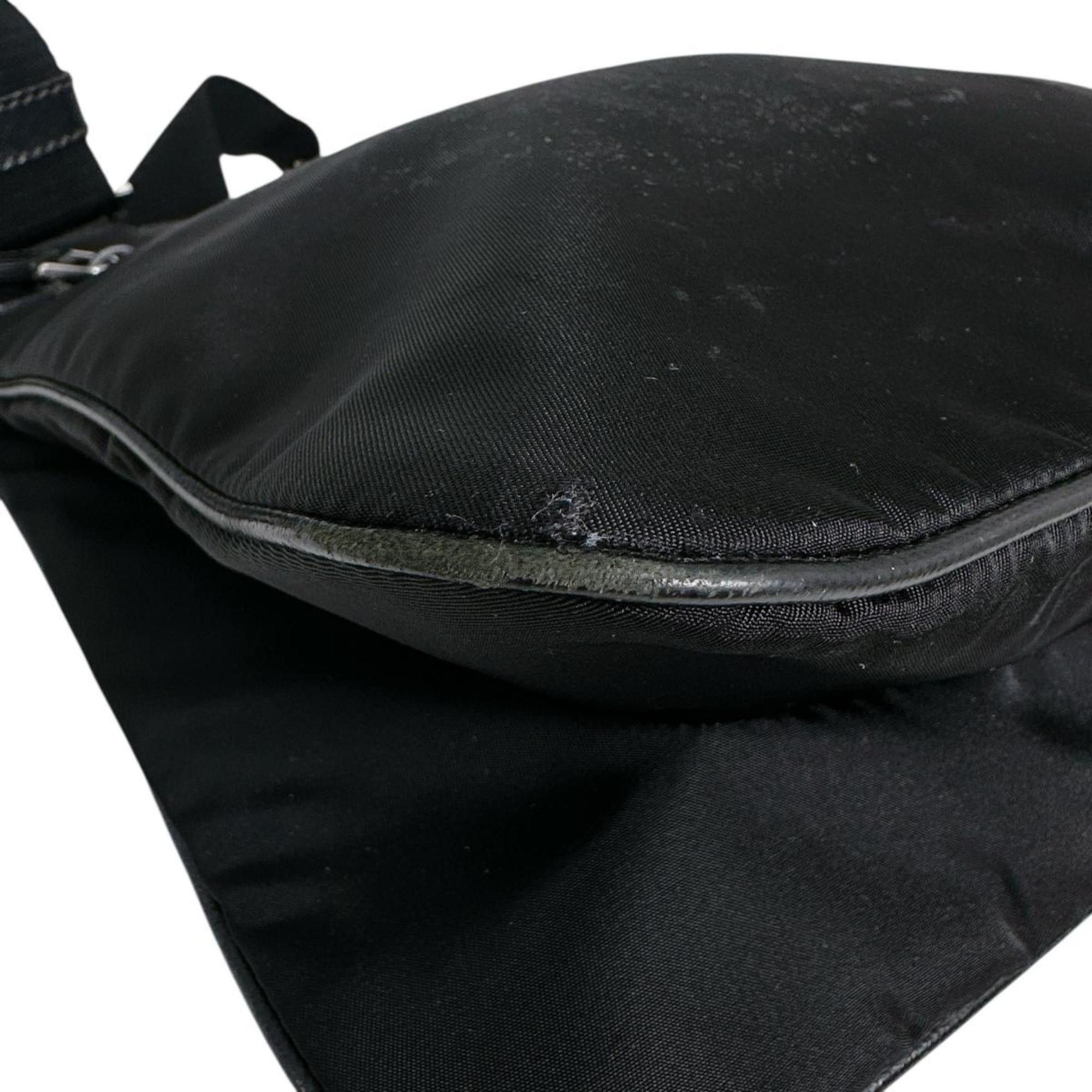 Prada Prada shoulder bag, body triangle logo, nylon, black Size ONE SIZE - 12 Thumbnail