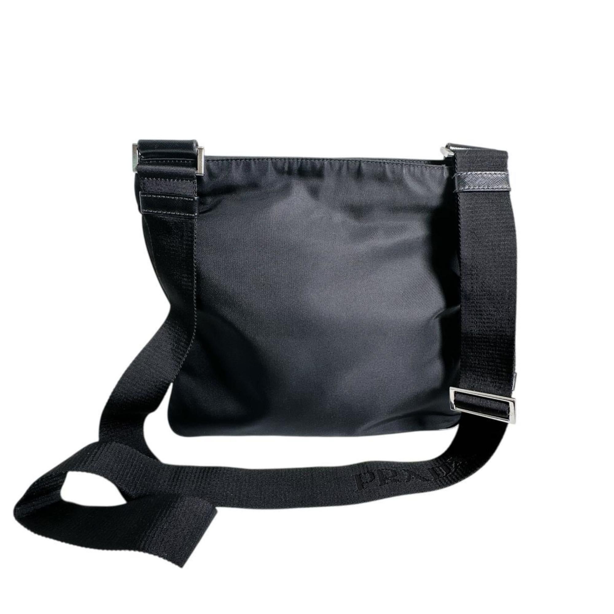Prada Prada shoulder bag, body triangle logo, nylon, black Size ONE SIZE - 4 Thumbnail