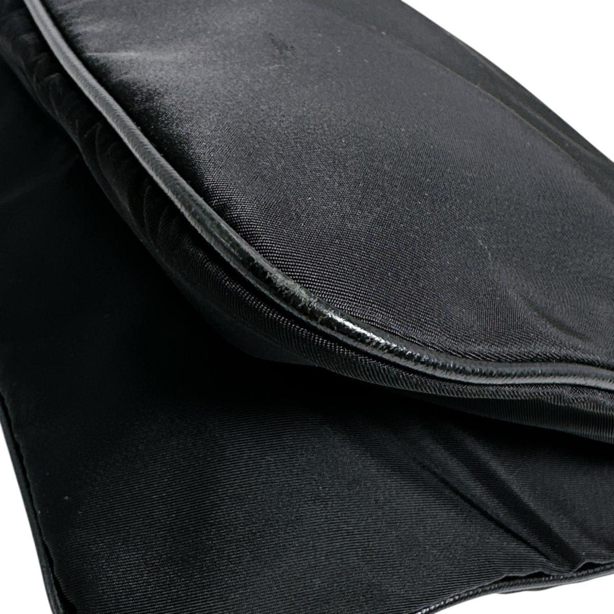 Prada Prada shoulder bag, body triangle logo, nylon, black Size ONE SIZE - 15 Thumbnail