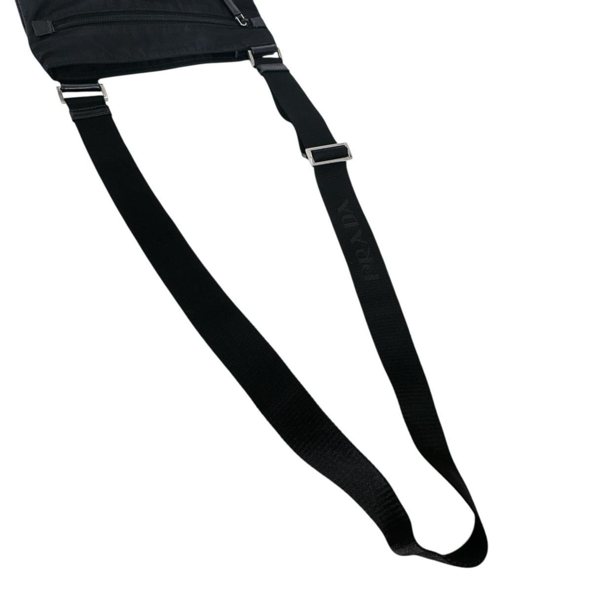 Prada Prada shoulder bag, body triangle logo, nylon, black Size ONE SIZE - 8 Thumbnail