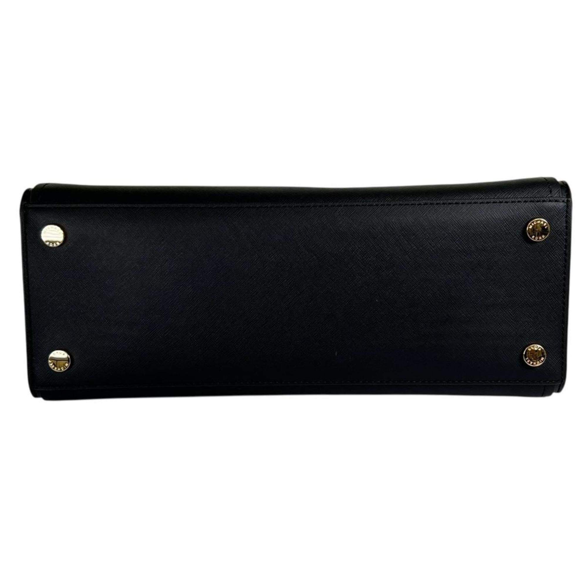 Michael Kors Michael Kors Handbag Satchel Shoulder Bag Leather 35T0GWXS3L Black Size ONE SIZE - 5 Thumbnail