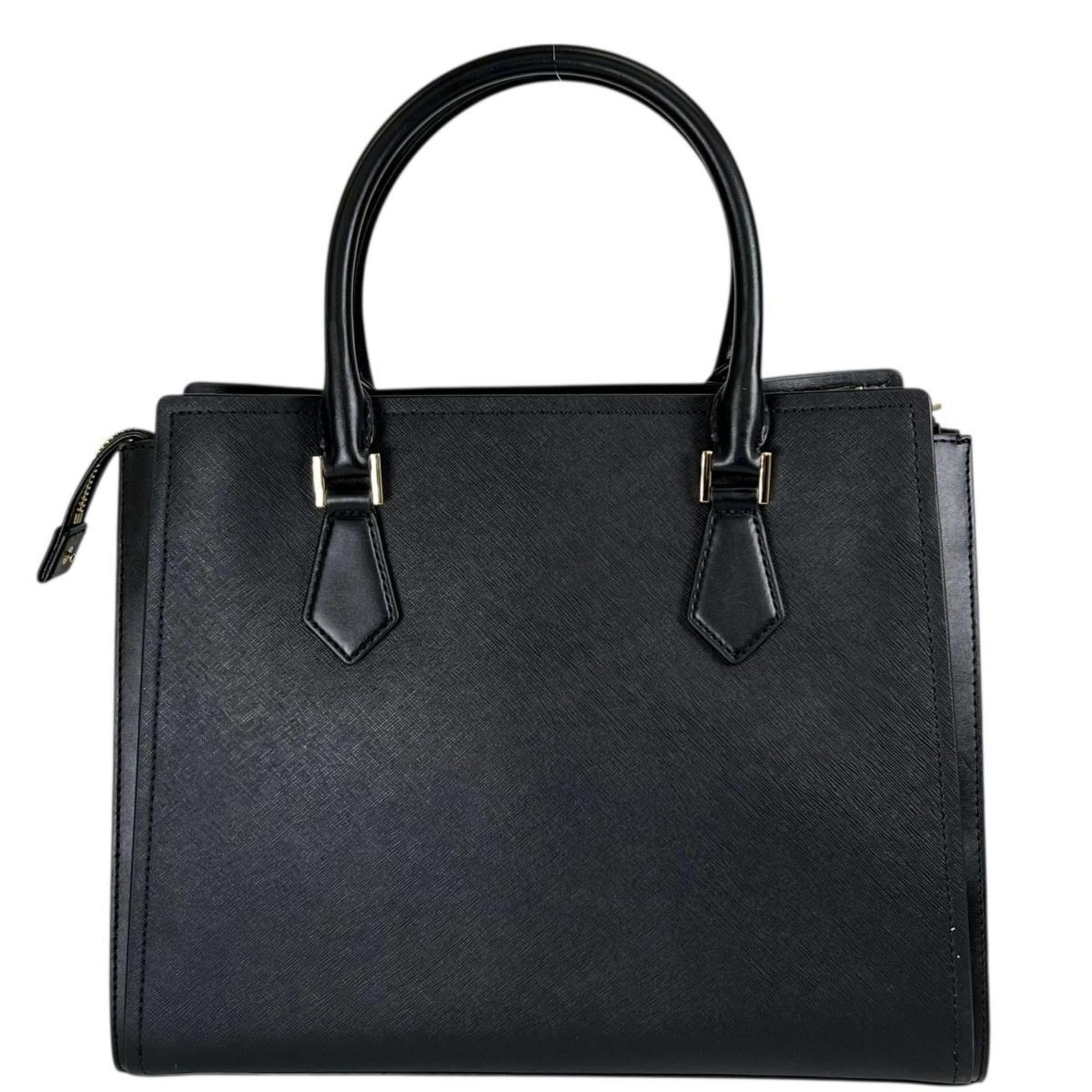 Michael Kors Michael Kors Handbag Satchel Shoulder Bag Leather 35T0GWXS3L Black Size ONE SIZE - 3 Thumbnail