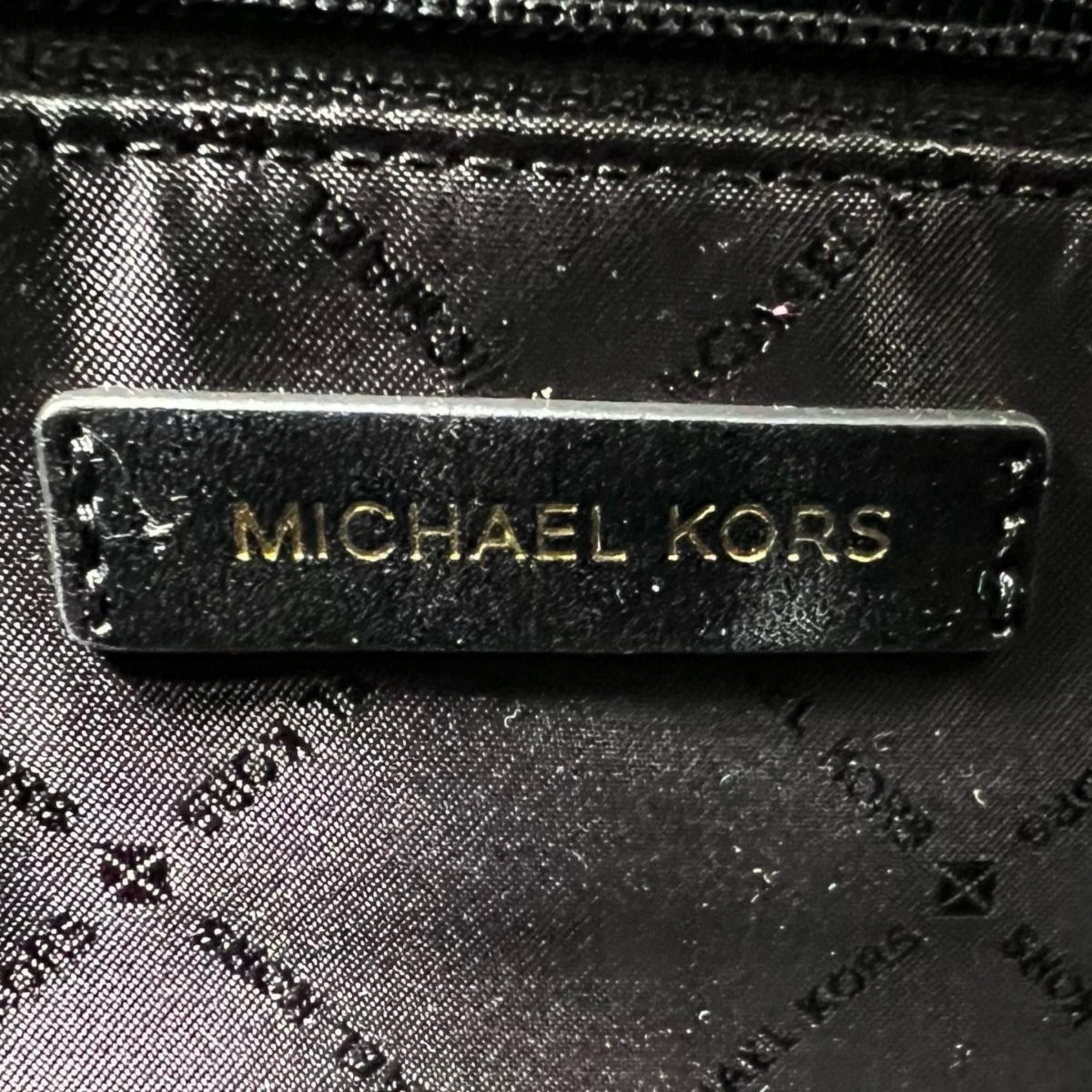 Michael Kors Michael Kors Handbag Satchel Shoulder Bag Leather 35T0GWXS3L Black Size ONE SIZE - 16 Thumbnail