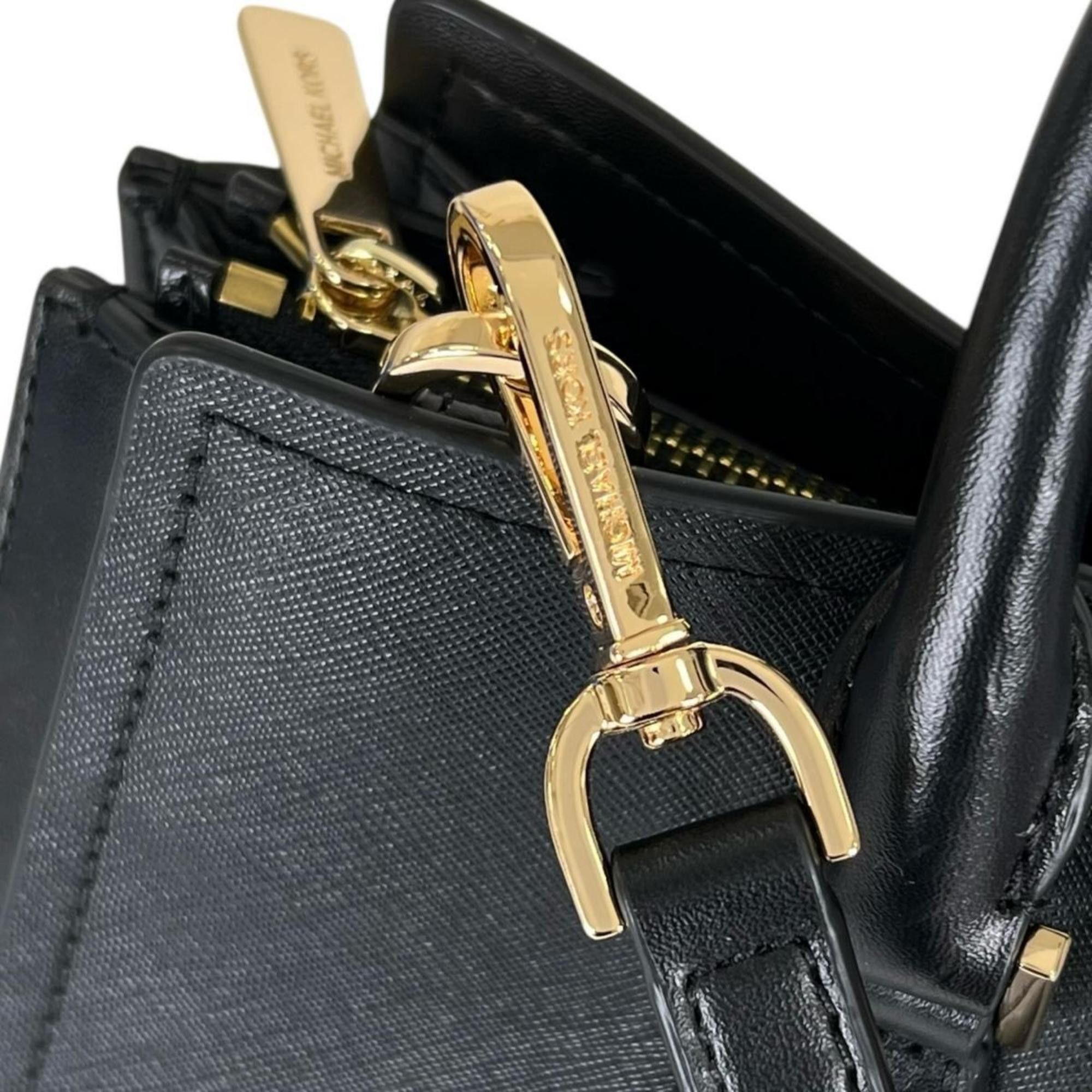 Michael Kors Michael Kors Handbag Satchel Shoulder Bag Leather 35T0GWXS3L Black Size ONE SIZE - 15 Thumbnail