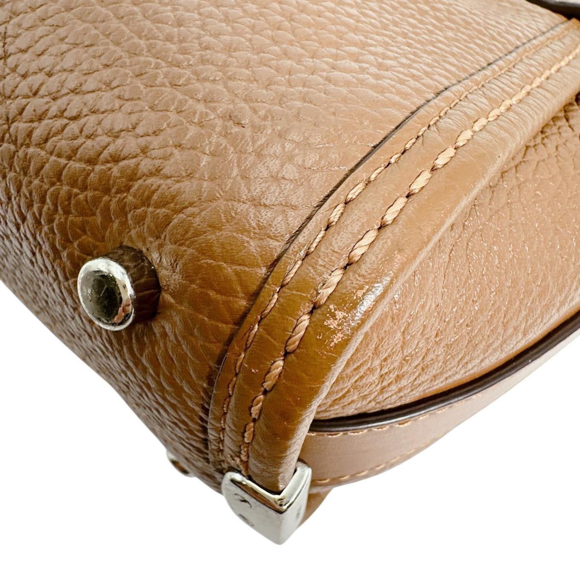 Coach Coach Swagger 21 Leather Carryall Tote Bag, Brown, 37444 Size ONE SIZE - 7 Thumbnail