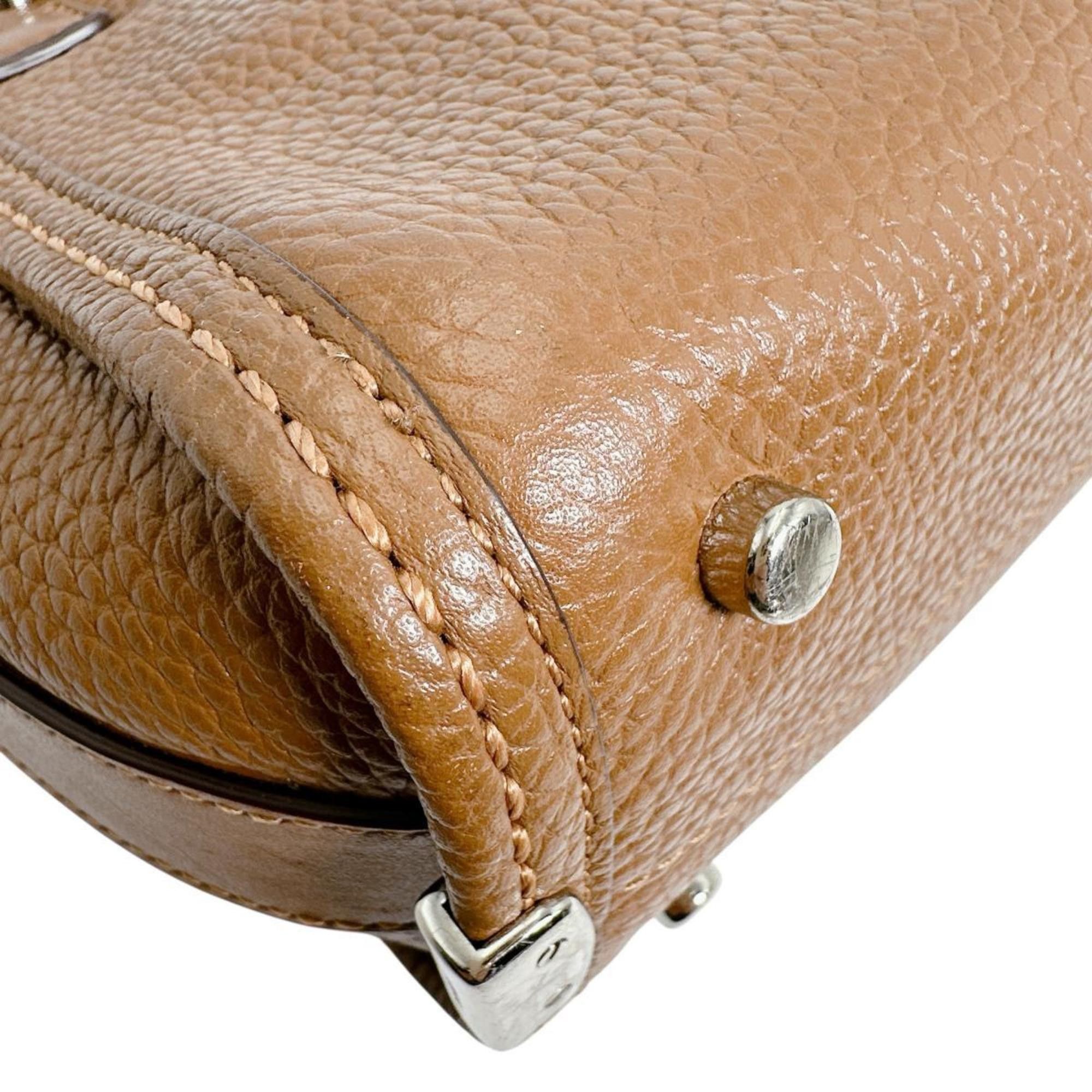 Coach Coach Swagger 21 Leather Carryall Tote Bag, Brown, 37444 Size ONE SIZE - 8 Thumbnail