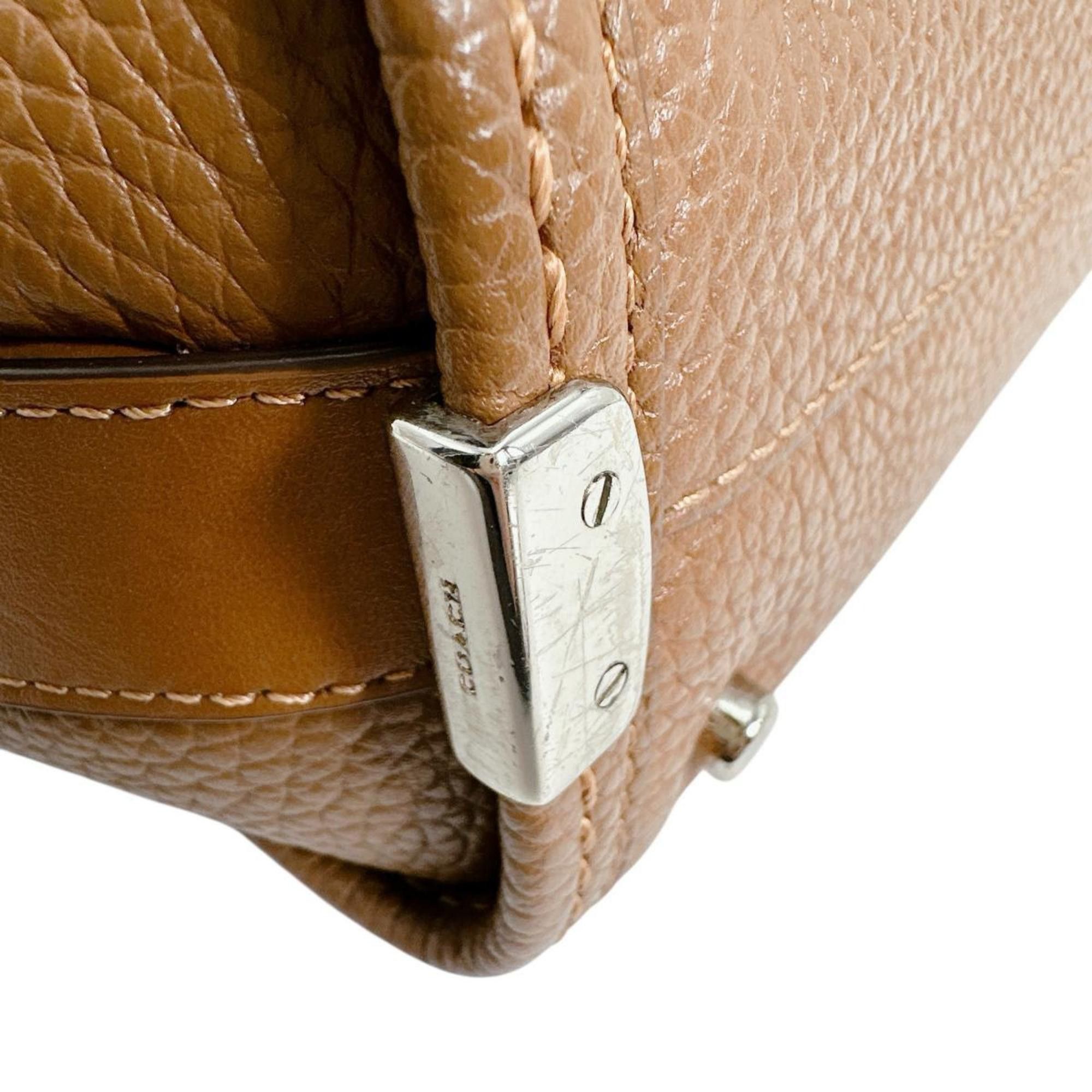Coach Coach Swagger 21 Leather Carryall Tote Bag, Brown, 37444 Size ONE SIZE - 9 Thumbnail