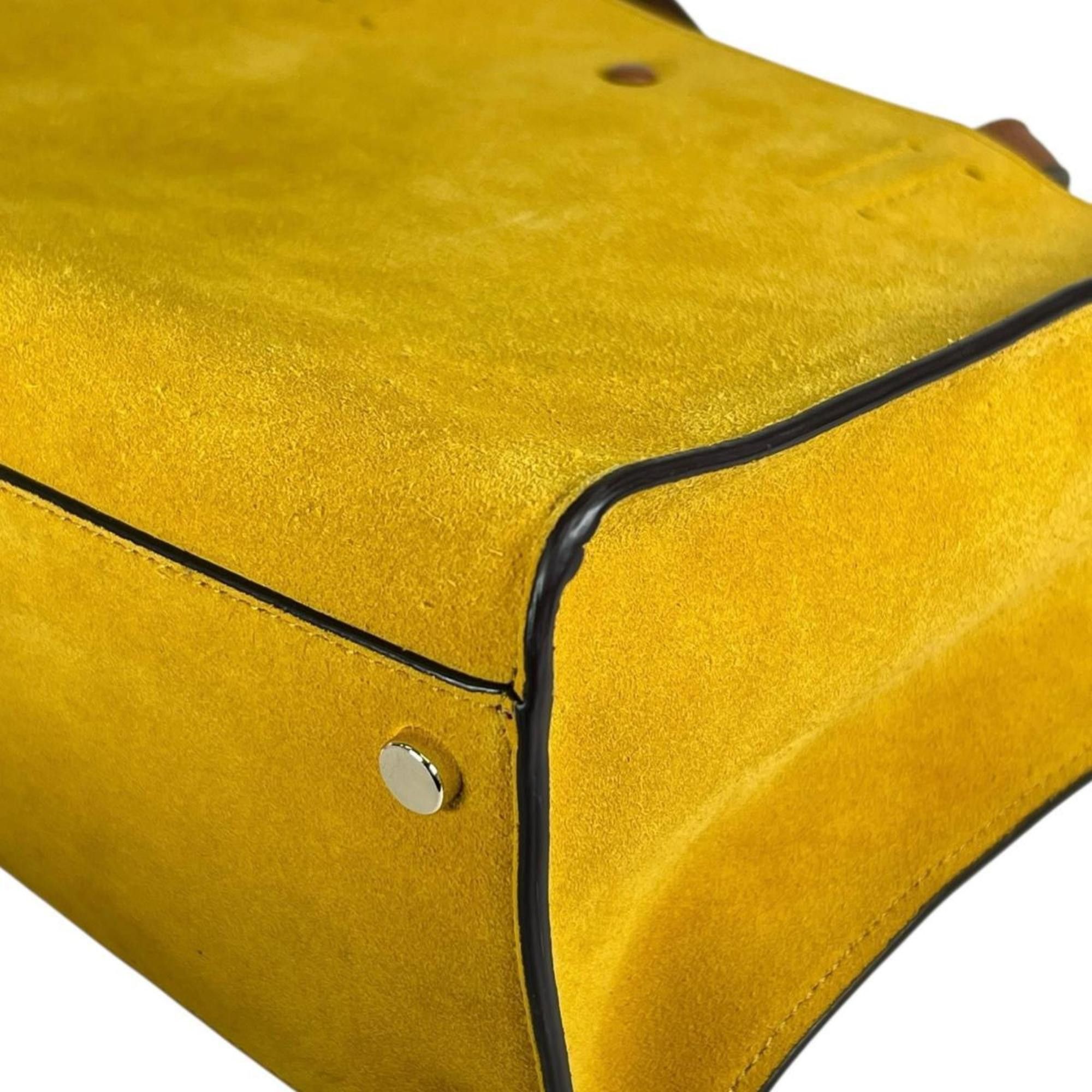 Kate Spade Kate Spade Sam Suede Shoulder Bag in Yellow Size ONE SIZE - 8 Thumbnail