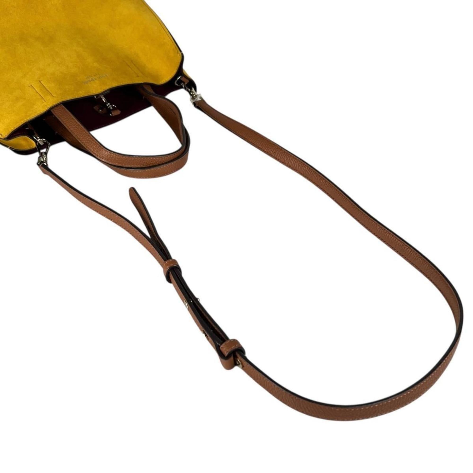 Kate Spade Kate Spade Sam Suede Shoulder Bag in Yellow Size ONE SIZE - 9 Thumbnail