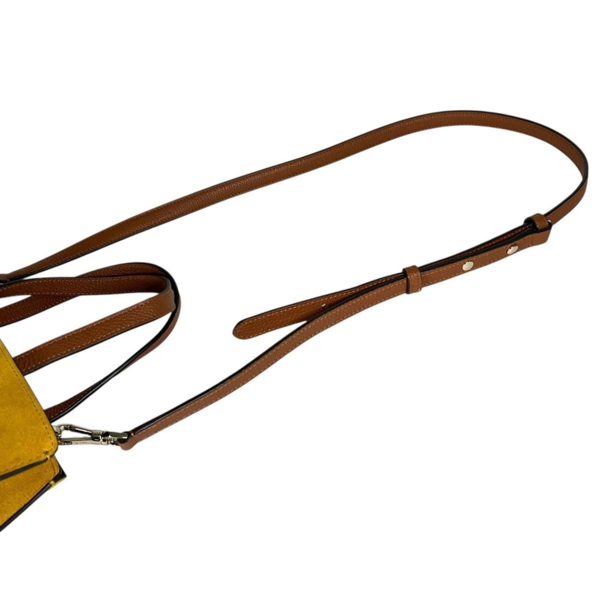 Kate Spade Kate Spade Sam Suede Shoulder Bag in Yellow Size ONE SIZE - 10 Thumbnail