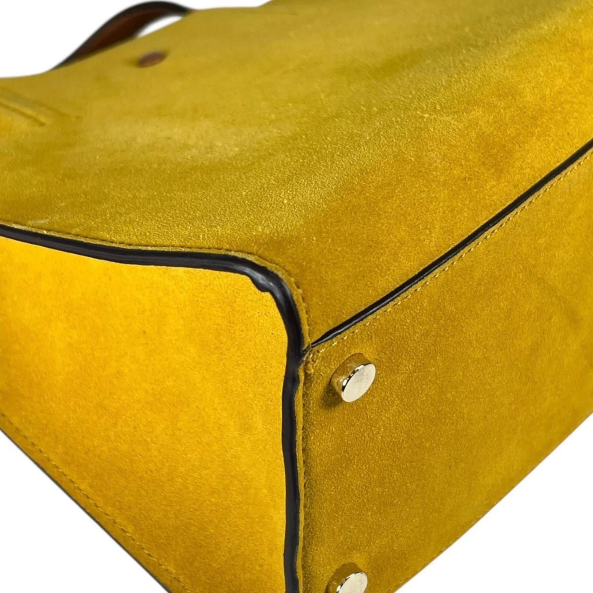 Kate Spade Kate Spade Sam Suede Shoulder Bag in Yellow Size ONE SIZE - 7 Thumbnail