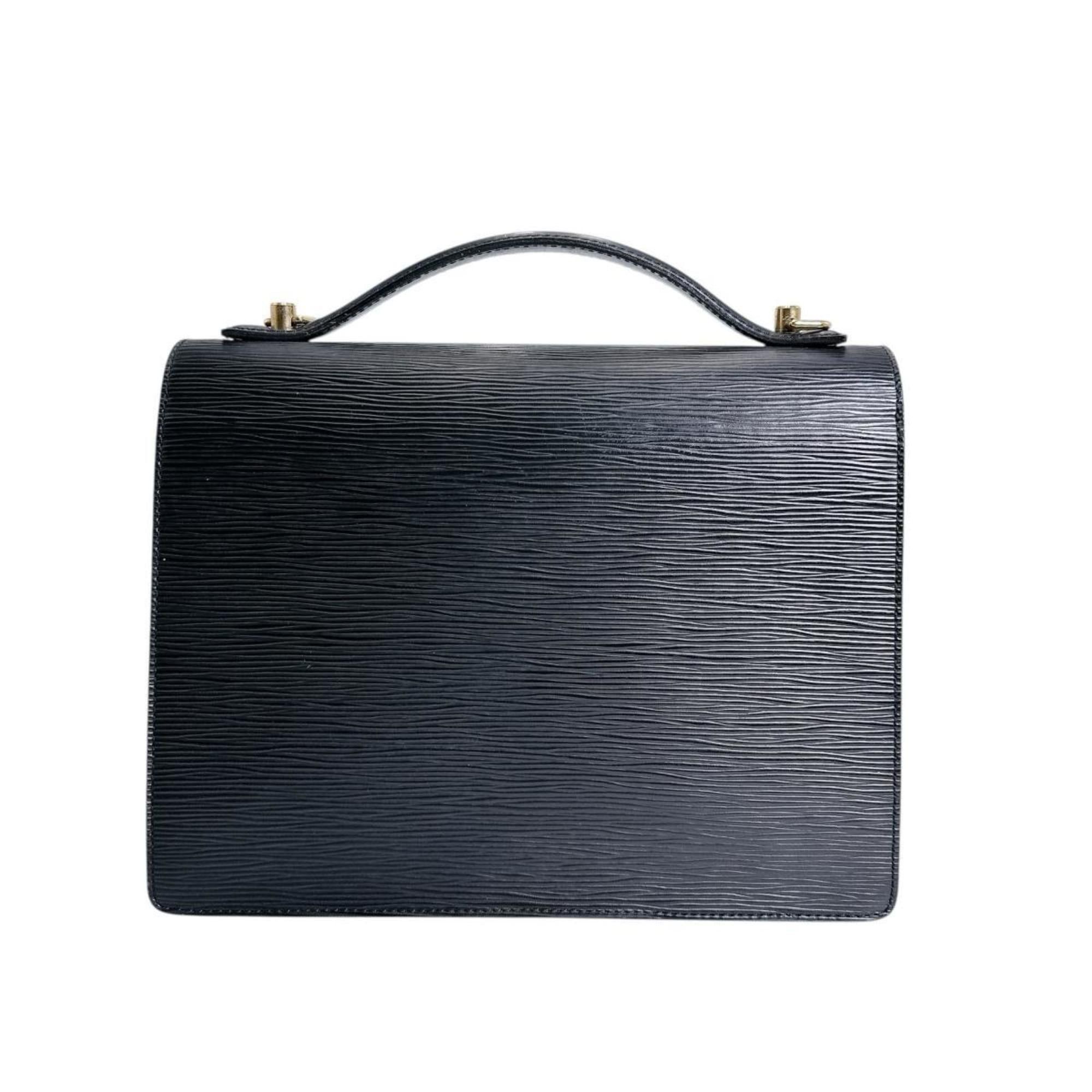 Louis Vuitton Louis Vuitton Monceau Epi Leather Shoulder Bag M52792 Black Size ONE SIZE - 2 Thumbnail