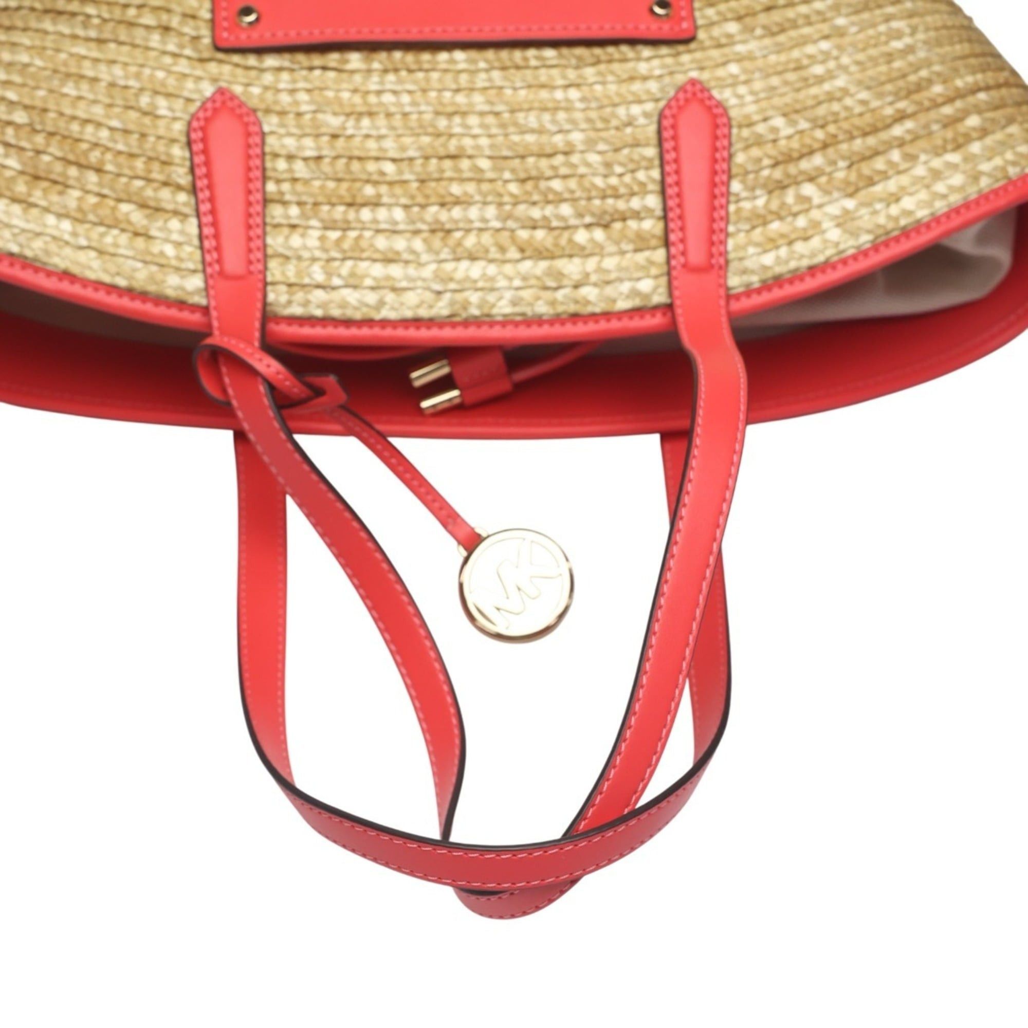 Michael Kors Michael Kors Kimber Canvas Basket Bag, Pink, 35T2G7KT71 Size ONE SIZE - 10 Thumbnail