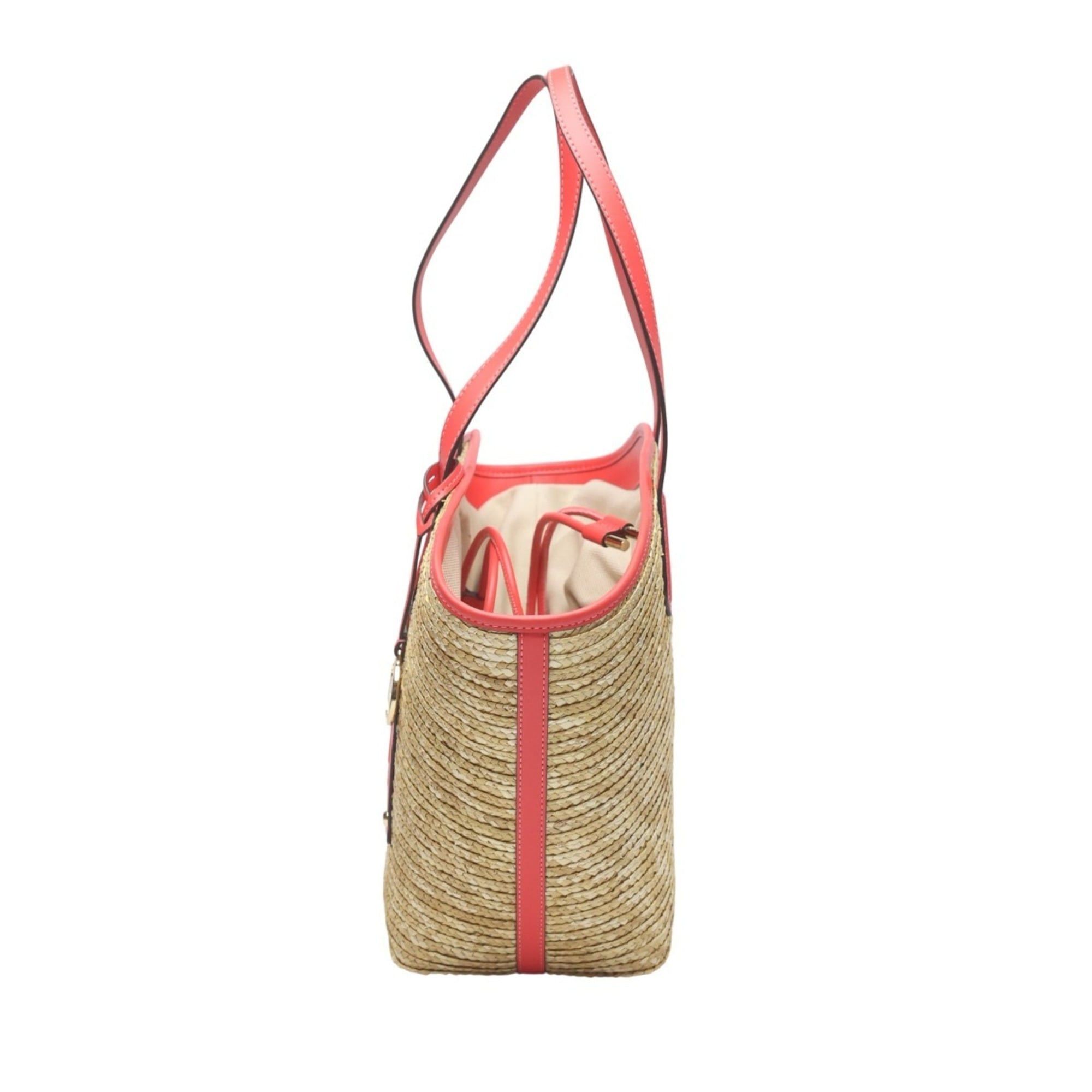 Michael Kors Michael Kors Kimber Canvas Basket Bag, Pink, 35T2G7KT71 Size ONE SIZE - 4 Thumbnail