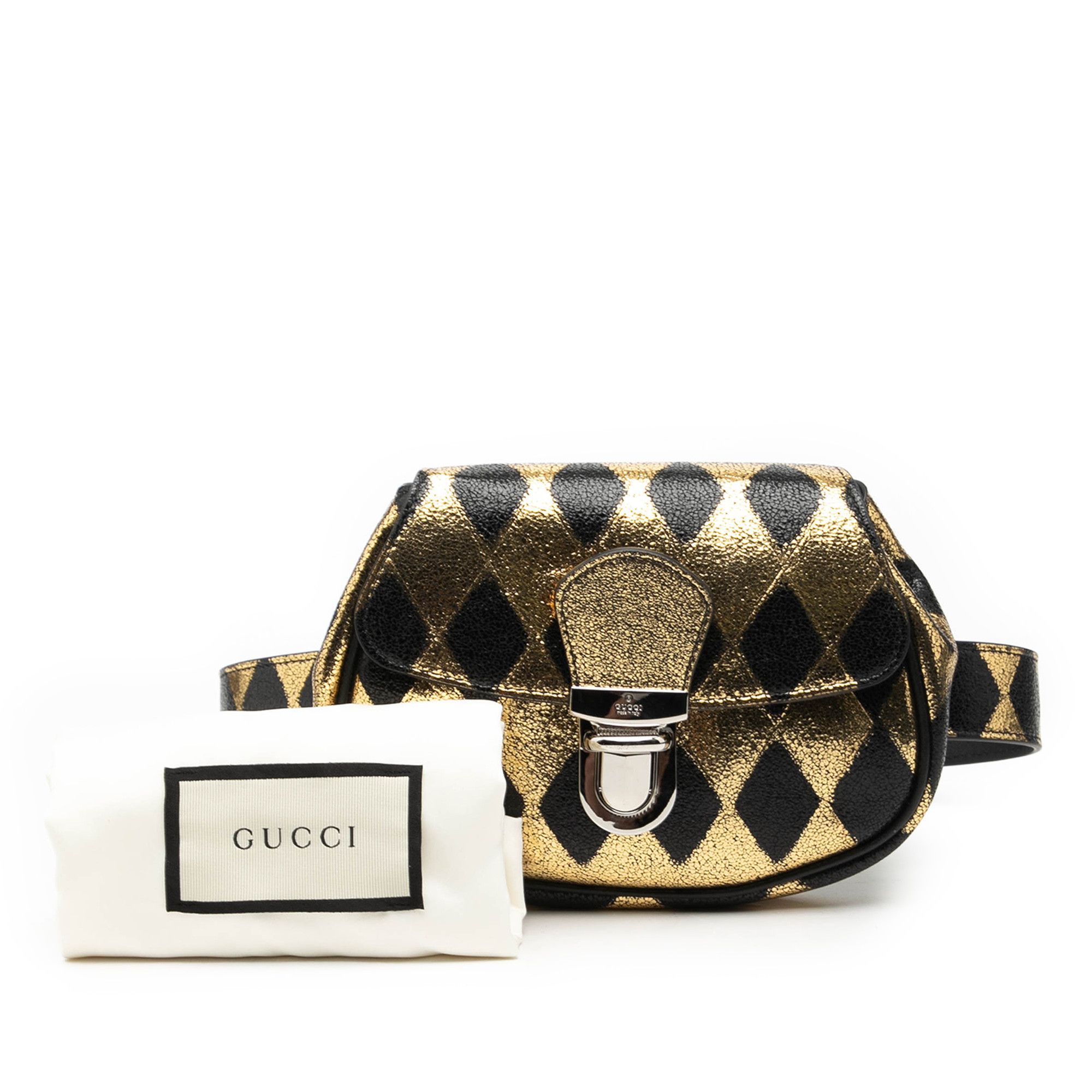 Gucci Gucci Metallic Calfskin Belt Bag Size ONE SIZE - 9 Thumbnail