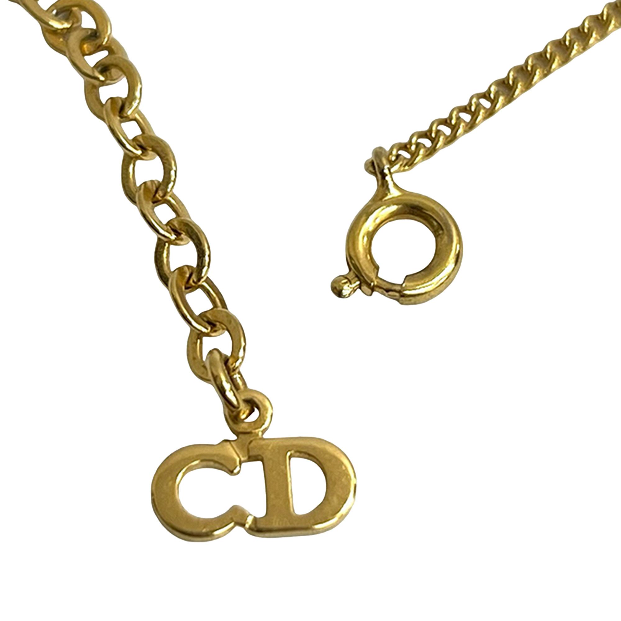 Dior Dior Gold Plated CD Logo Pendant Necklace Size ONE SIZE - 4 Thumbnail