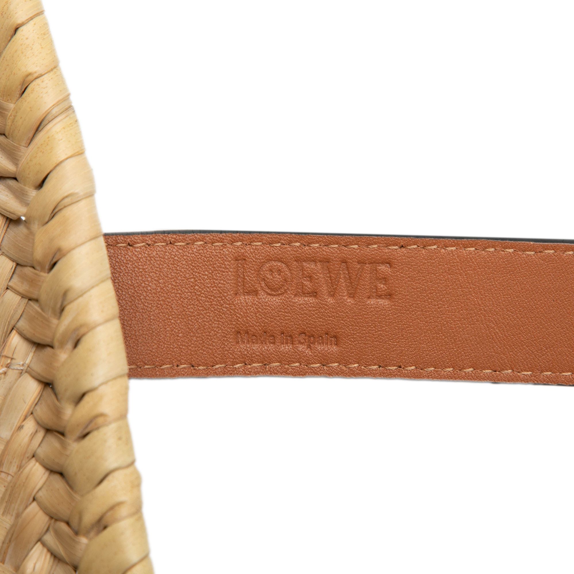 Loewe LOEWE Paulas Ibiza Smiley Small Raffia Basket Tote Size ONE SIZE - 5 Thumbnail