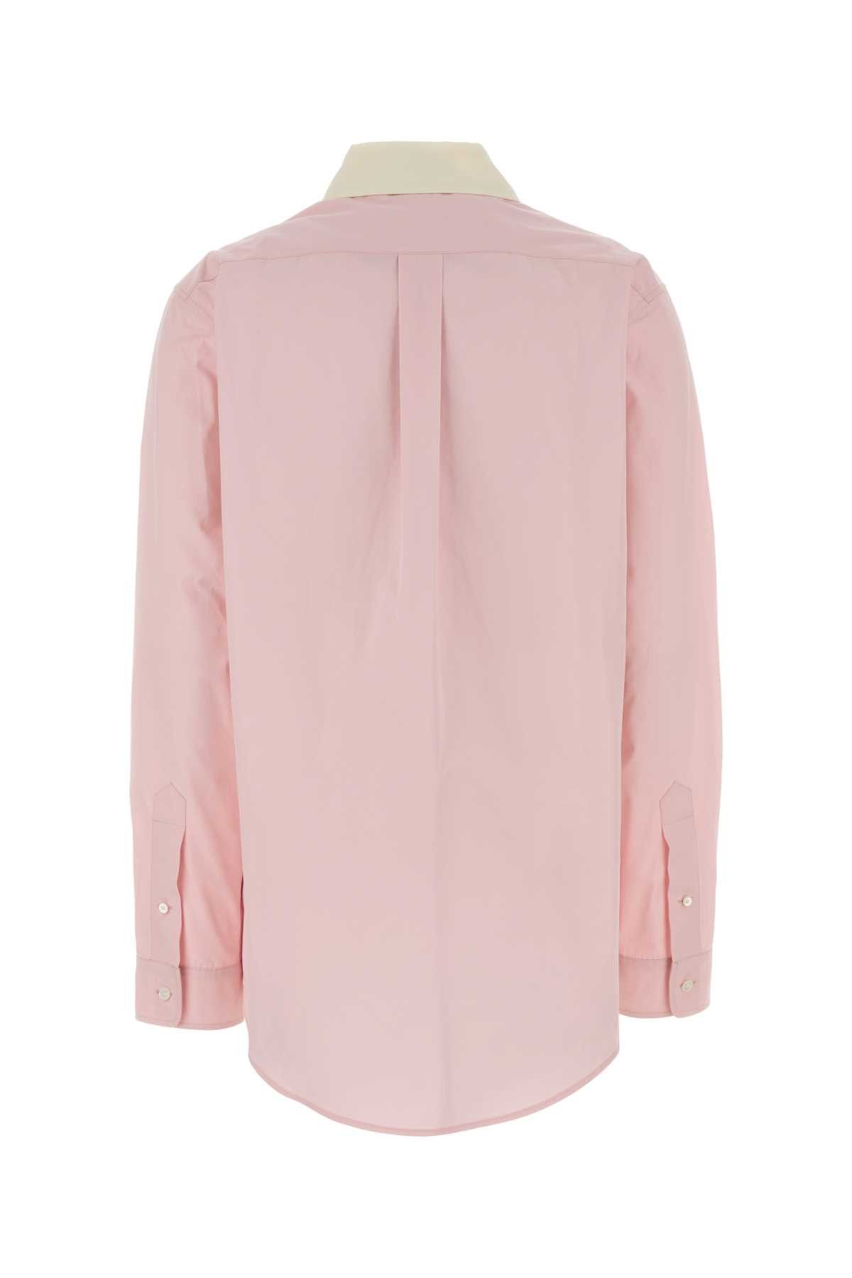 Miu Miu Pink Poplin Shirt Size M / US 6-8 / IT 42-44 - 2 Thumbnail