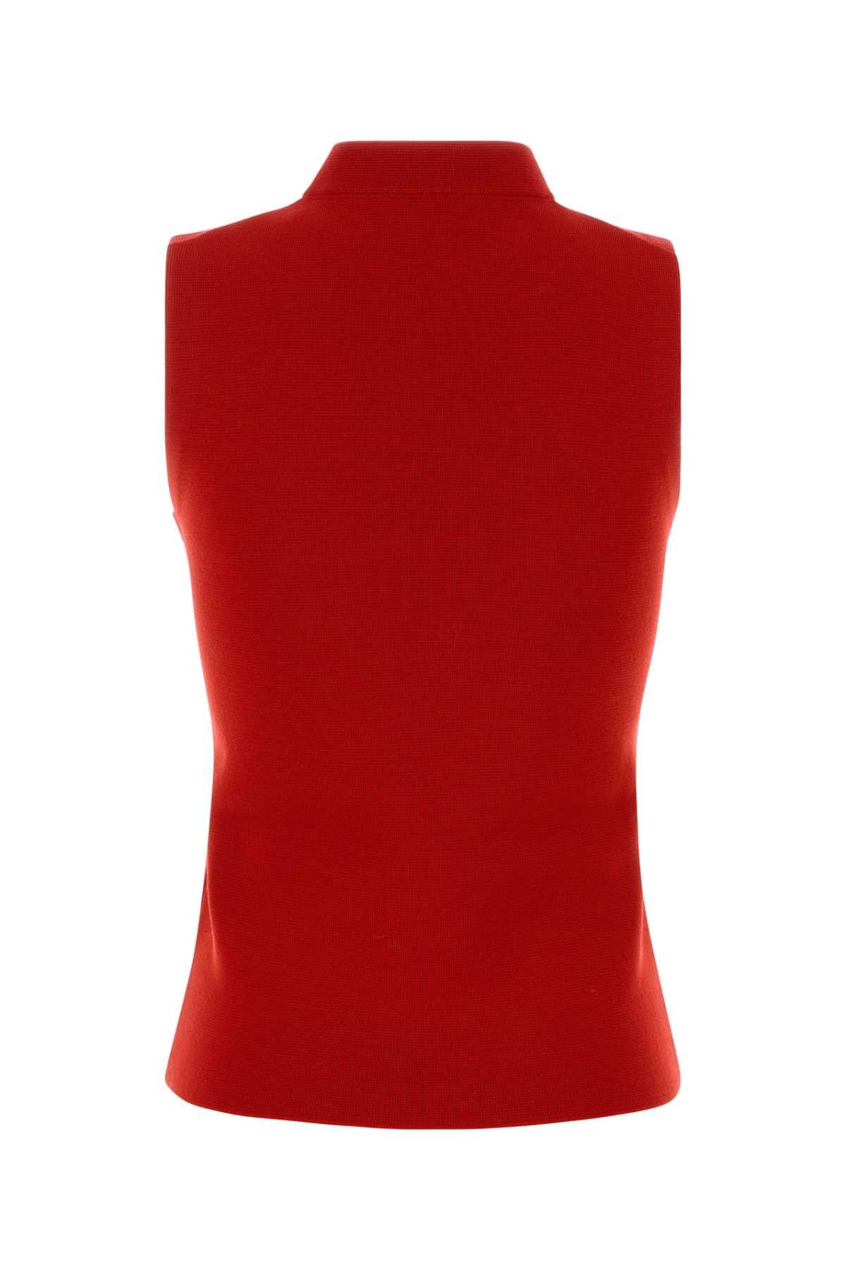 Miu Miu Red Wool Tank Top Size XS / US 0-2 / IT 36-38 - 2 Thumbnail