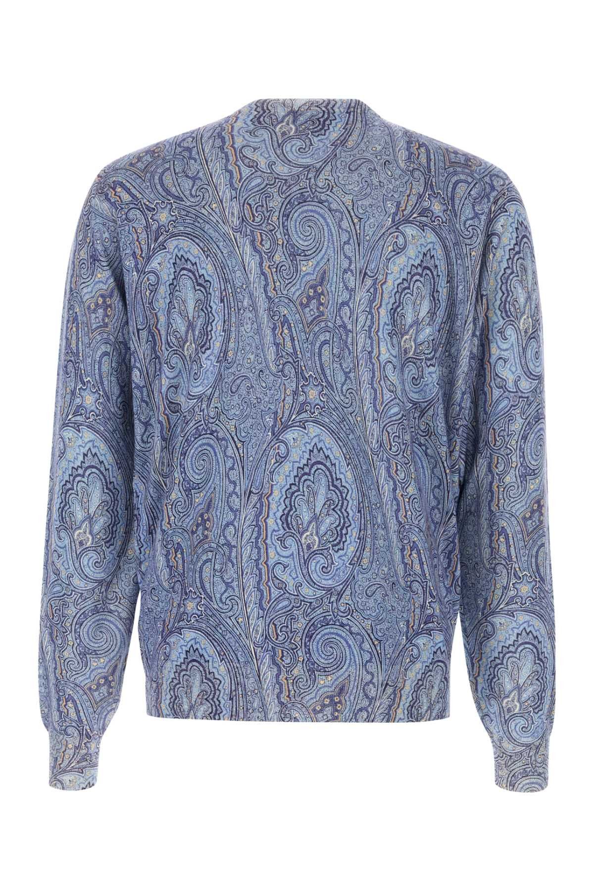 Etro Printed Silk Blend Sweater Size US S / EU 44-46 / 1 - 2 Thumbnail
