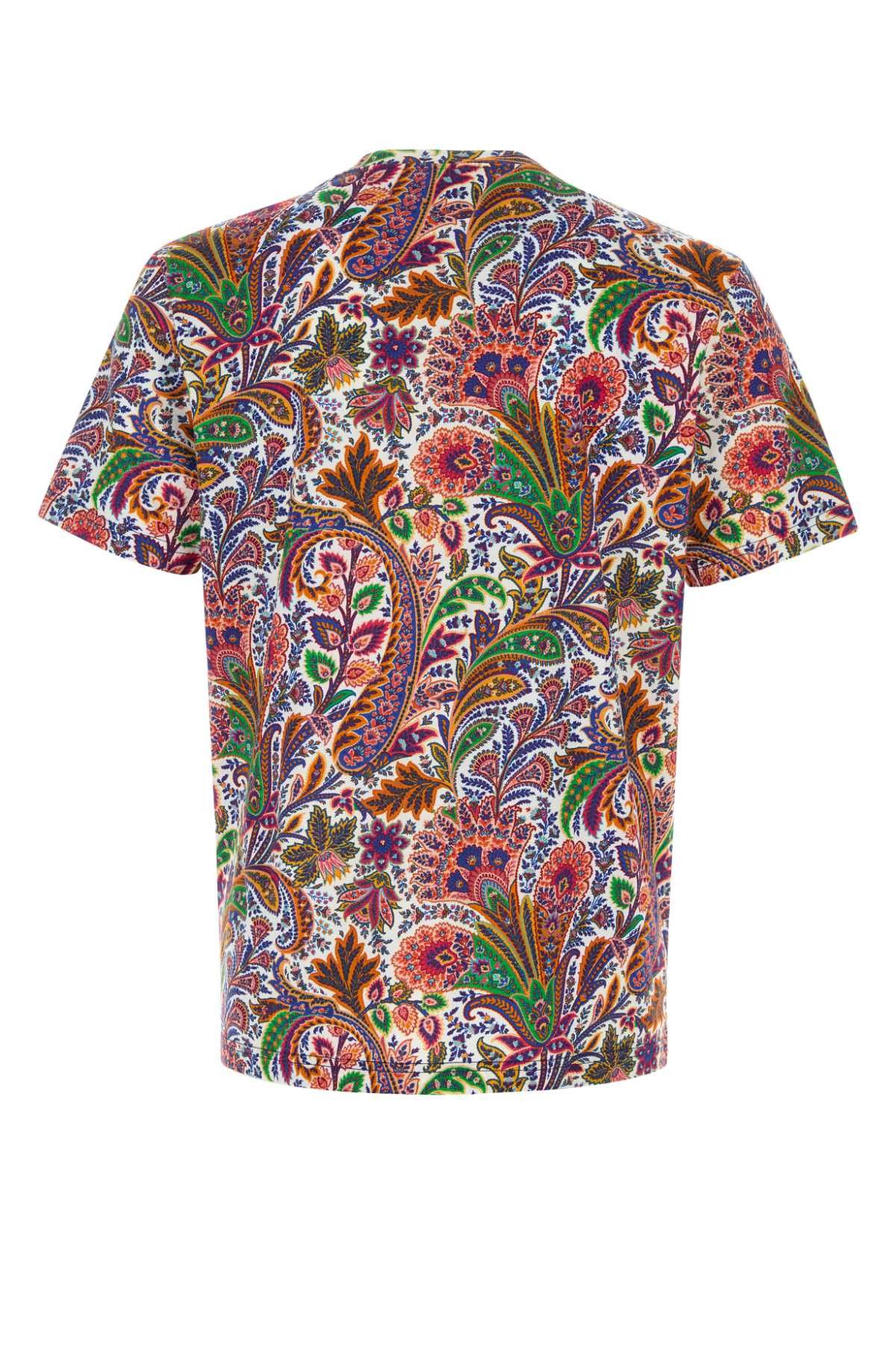Etro Printed Cotton T-Shirt Size US M / EU 48-50 / 2 - 2 Thumbnail