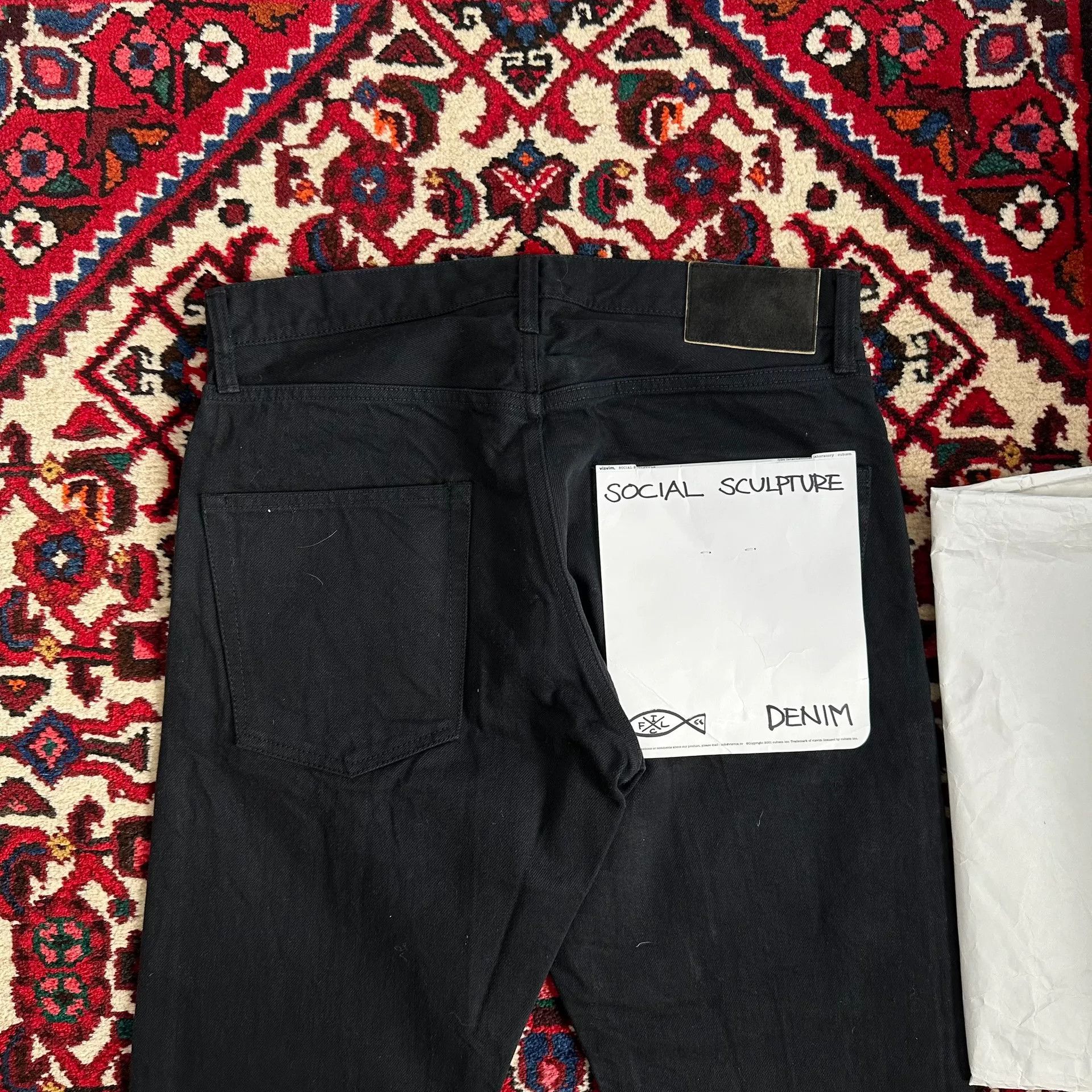 Visvim visvim black denim pants W32 L30 Size US 32 / EU 48 - 2 Thumbnail