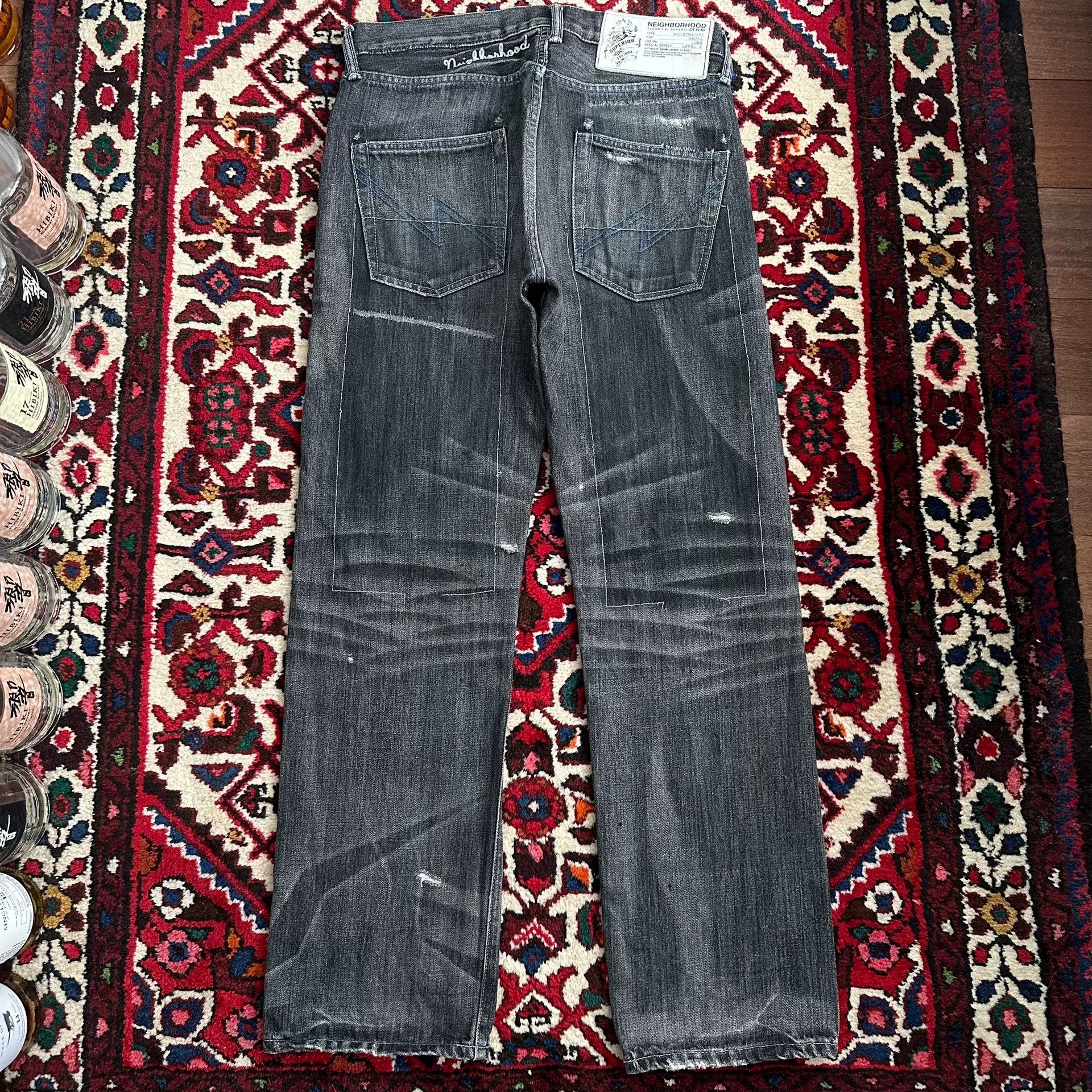 Neighborhood neighborhood nbhd faded denim pants mid size Size US 30 / EU 46 - 2 Thumbnail