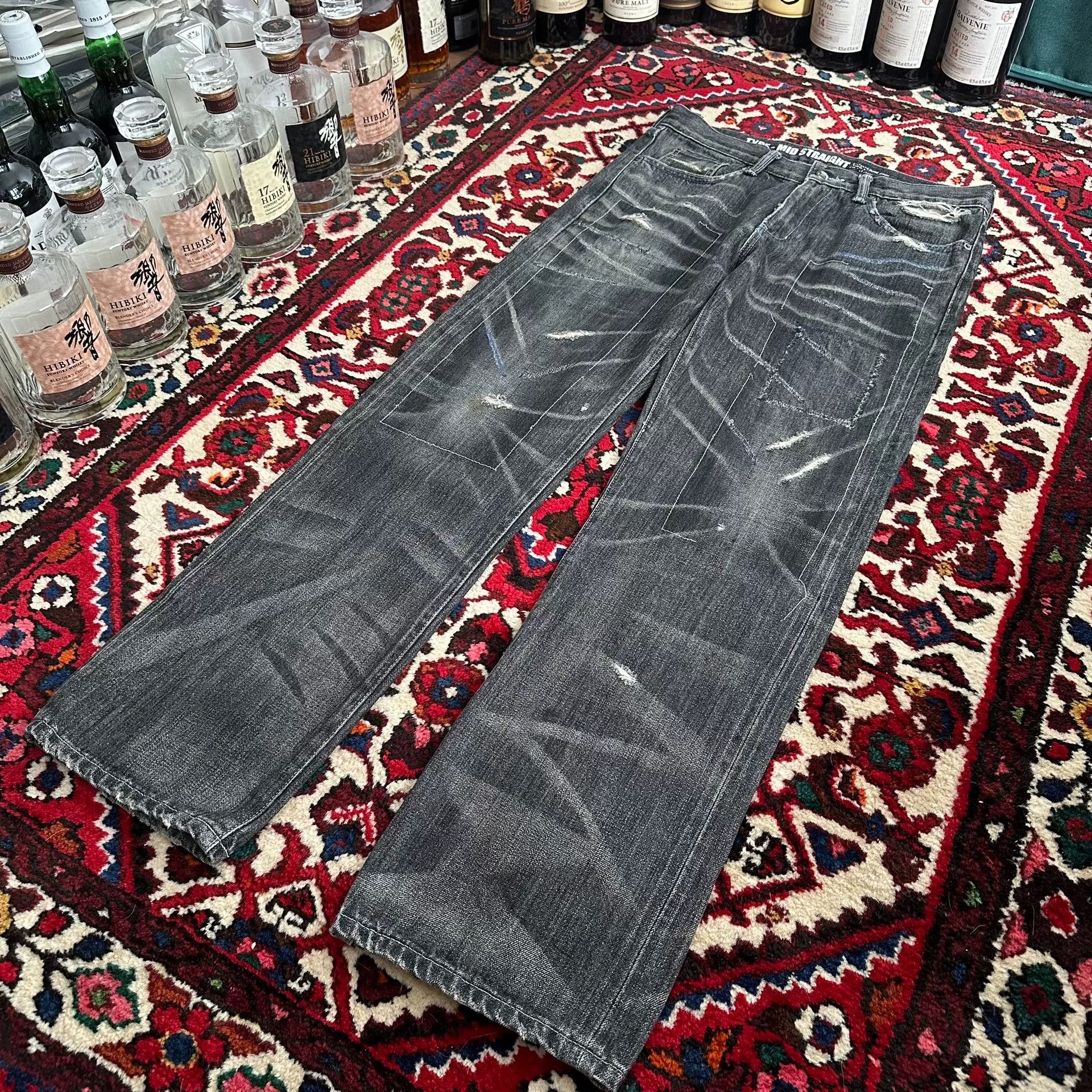 Neighborhood neighborhood nbhd faded denim pants mid size Size US 30 / EU 46 - 3 Thumbnail