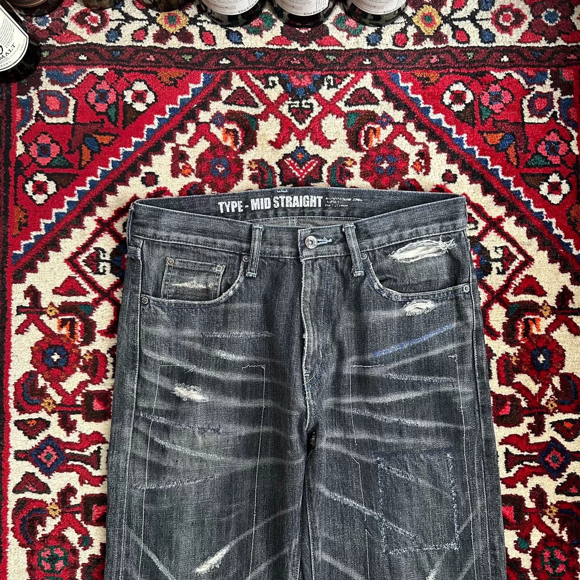 Neighborhood neighborhood nbhd faded denim pants mid size Size US 30 / EU 46 - 4 Thumbnail