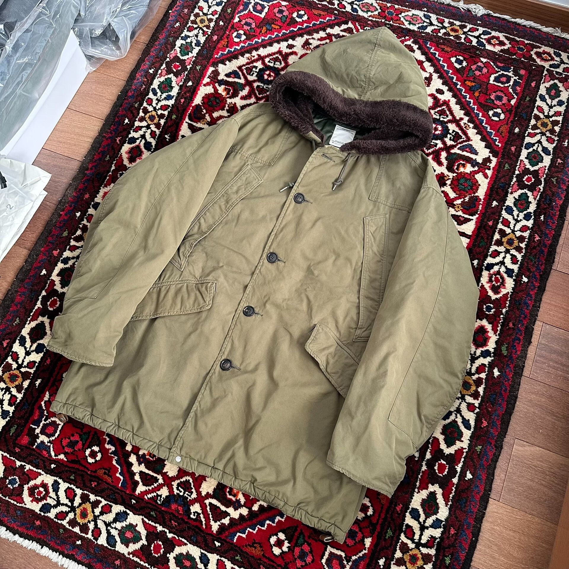 Visvim visvim wright field parka in mud-dyed green Size US L / EU 52-54 / 3 - 2 Thumbnail