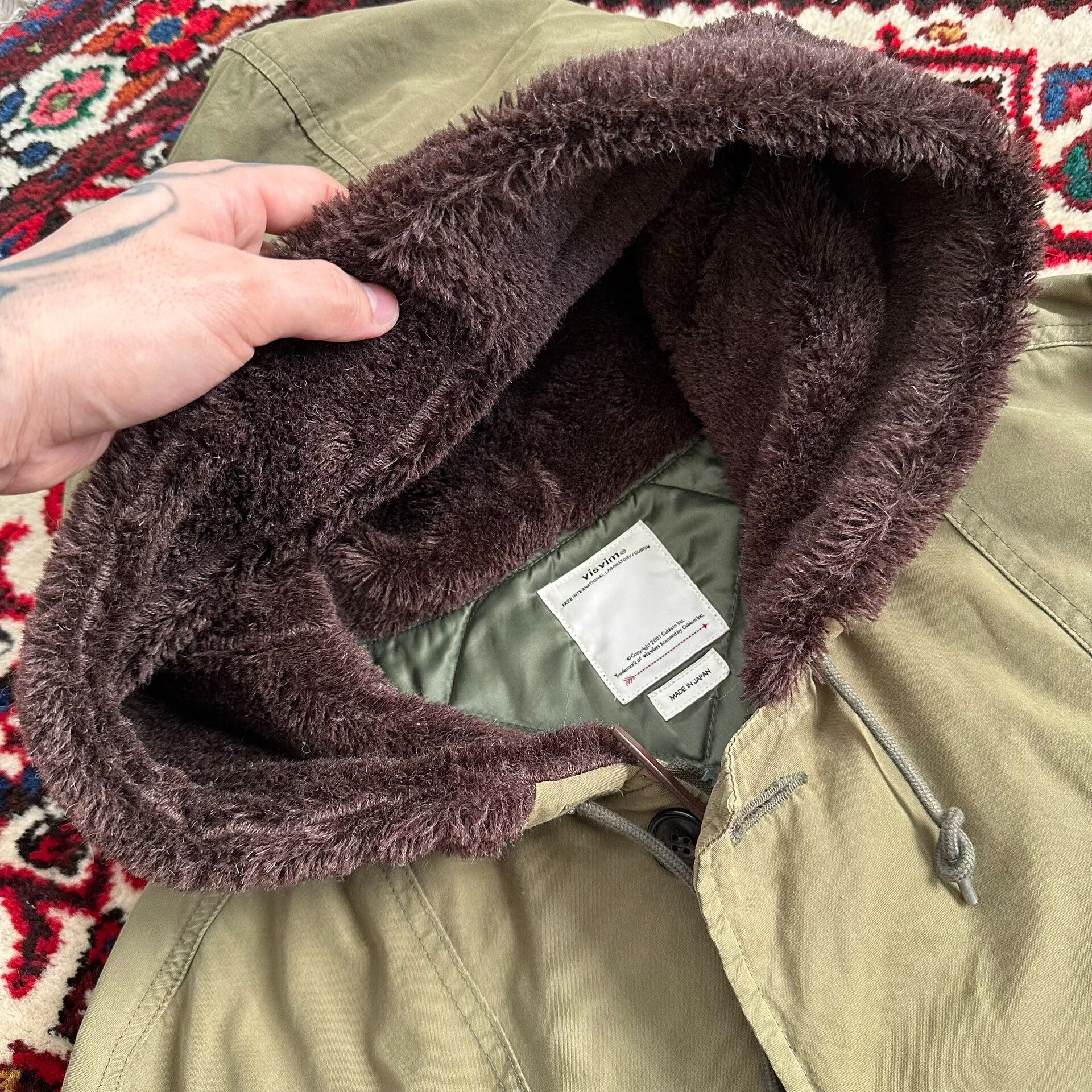 Visvim visvim wright field parka in mud-dyed green Size US L / EU 52-54 / 3 - 6 Thumbnail