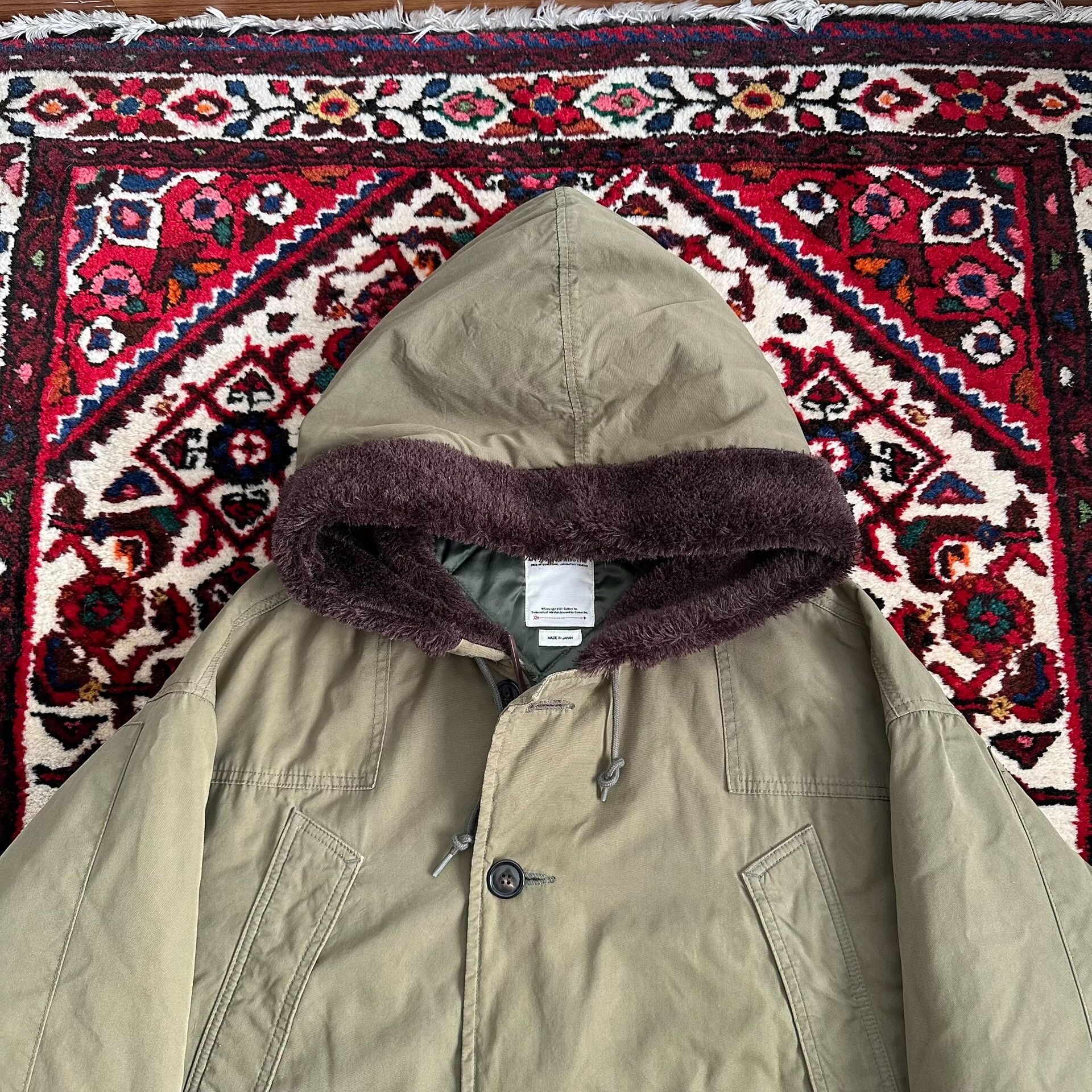 Visvim visvim wright field parka in mud-dyed green Size US L / EU 52-54 / 3 - 5 Thumbnail