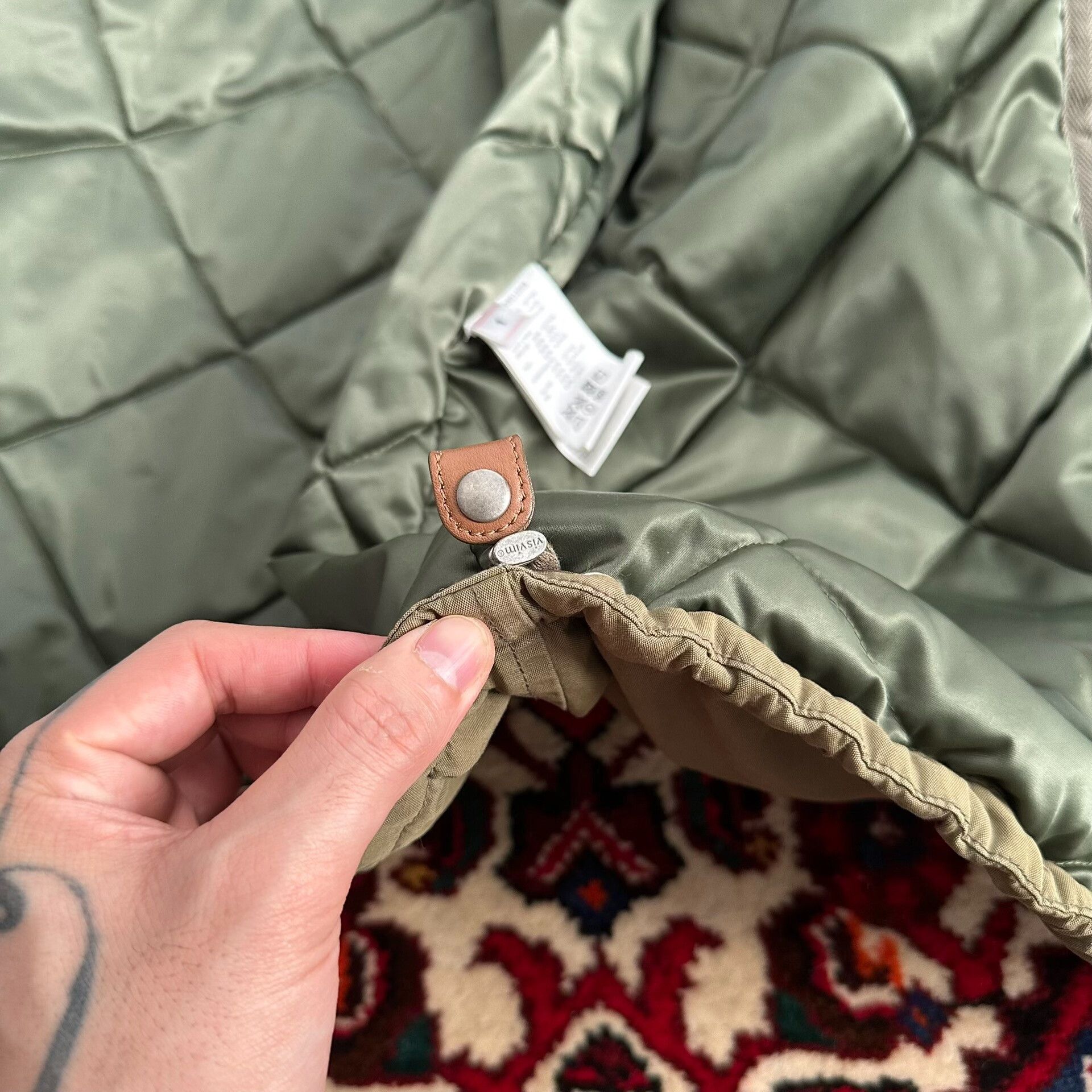 Visvim visvim wright field parka in mud-dyed green Size US L / EU 52-54 / 3 - 9 Thumbnail