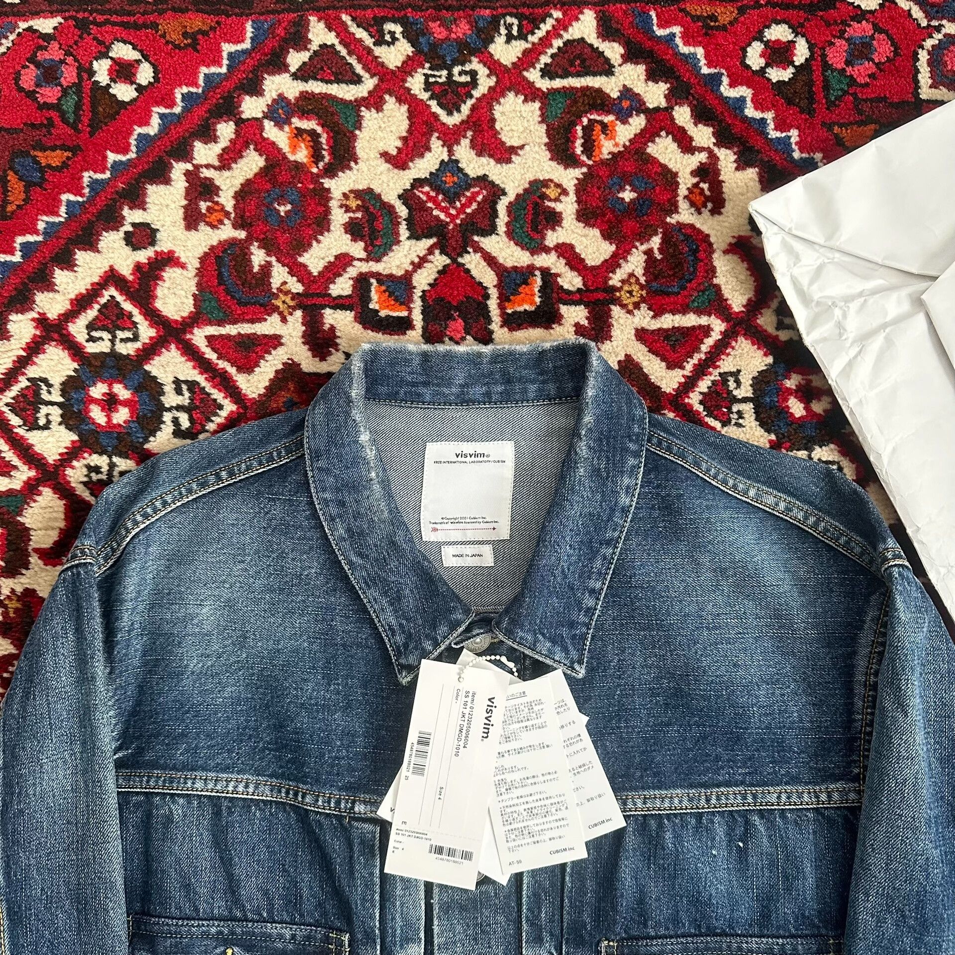 Visvim visvim 23aw denim jacket with paint splatter Size US L / EU 52-54 / 3 - 4 Thumbnail