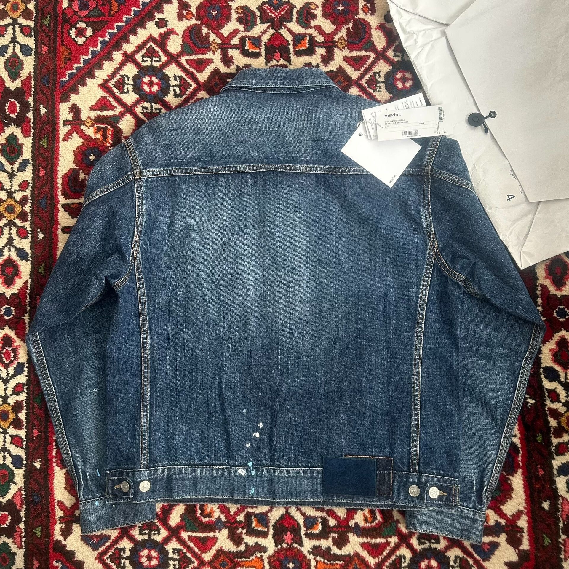 Visvim visvim 23aw denim jacket with paint splatter Size US L / EU 52-54 / 3 - 3 Thumbnail