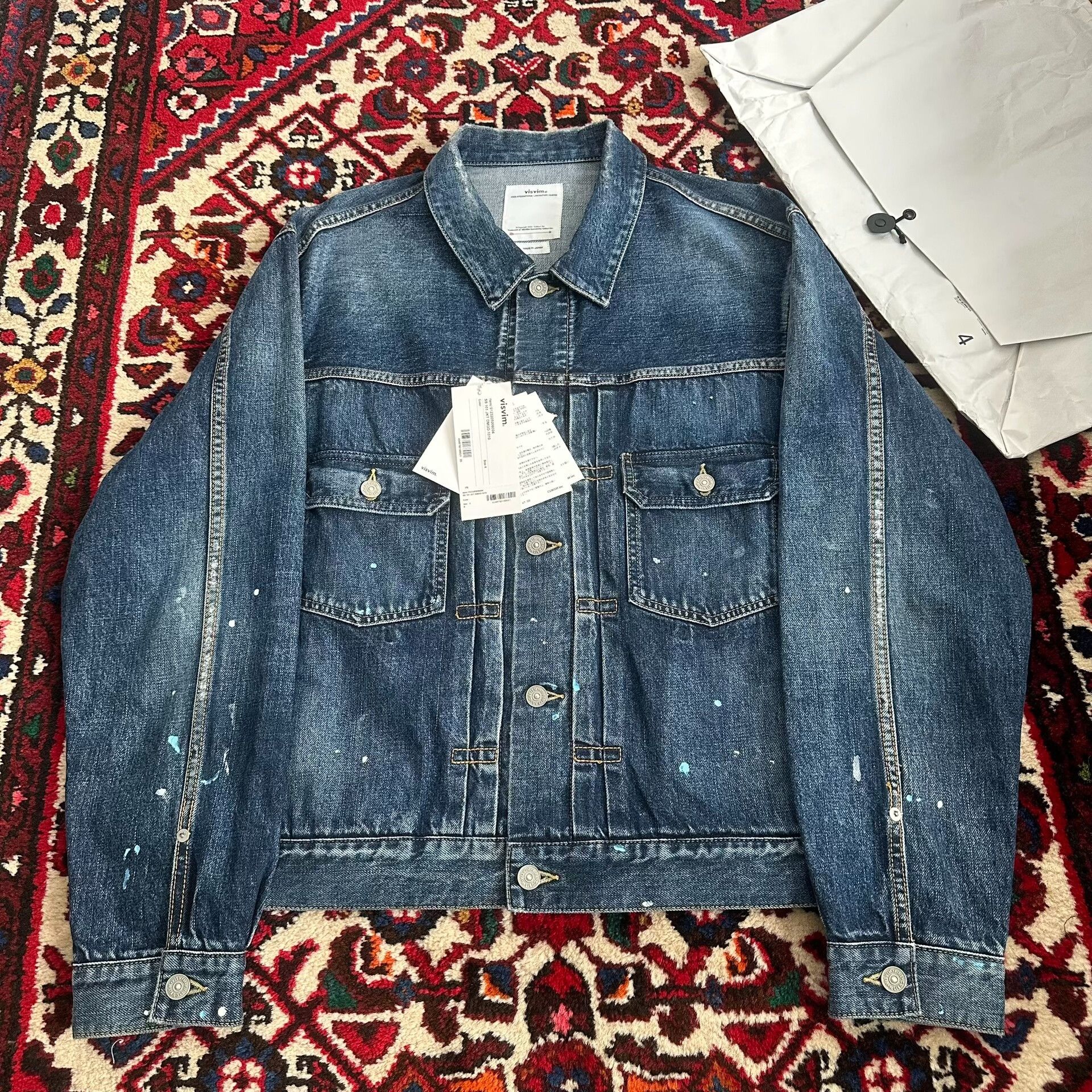 Visvim visvim 23aw denim jacket with paint splatter Size US L / EU 52-54 / 3 - 2 Thumbnail