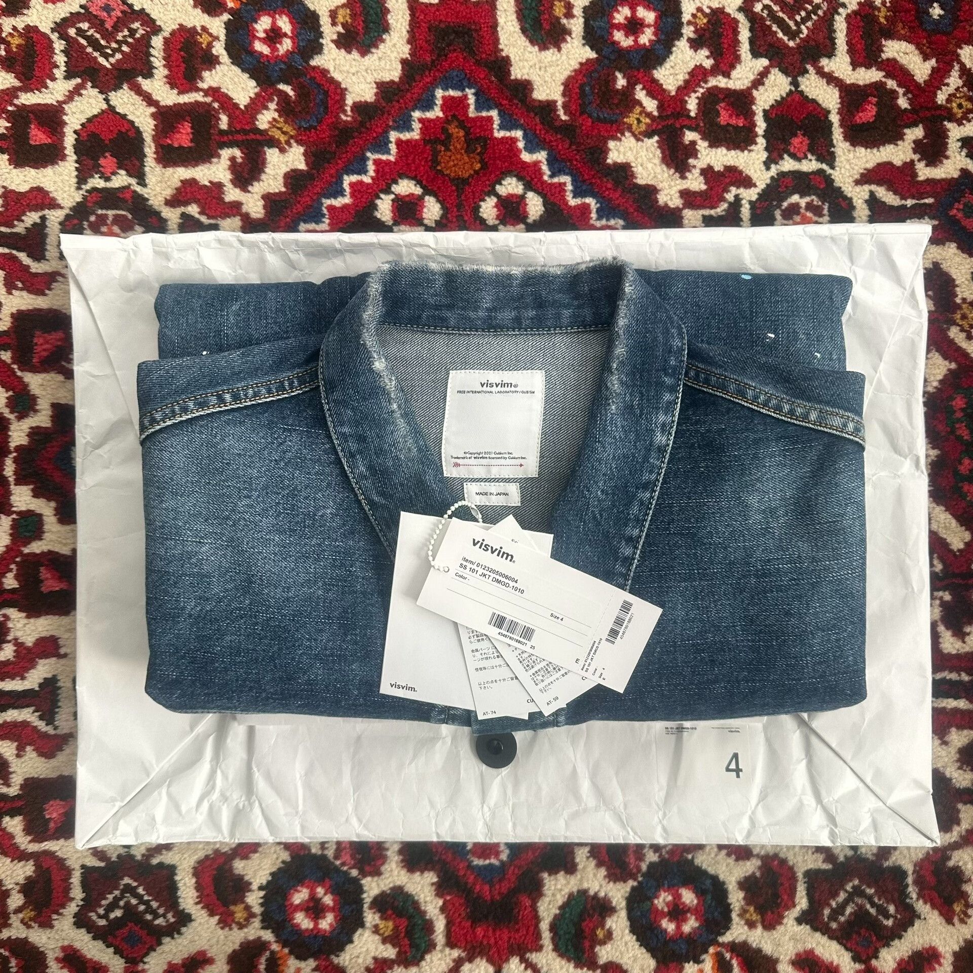 Visvim visvim 23aw denim jacket with paint splatter Size US L / EU 52-54 / 3 - 7 Thumbnail