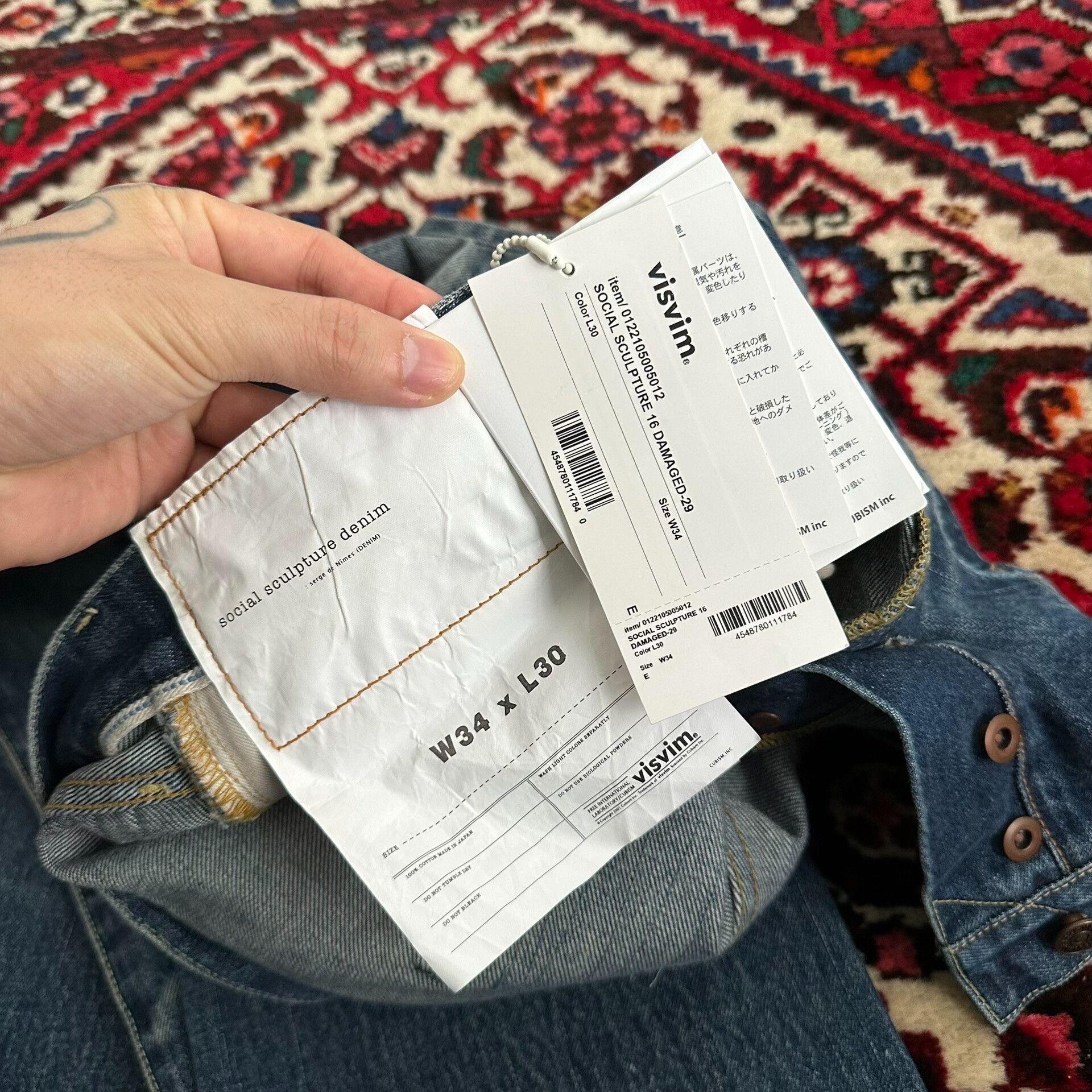 Visvim visvim 22ss water-washed denim pants Size US 34 / EU 50 - 8 Thumbnail