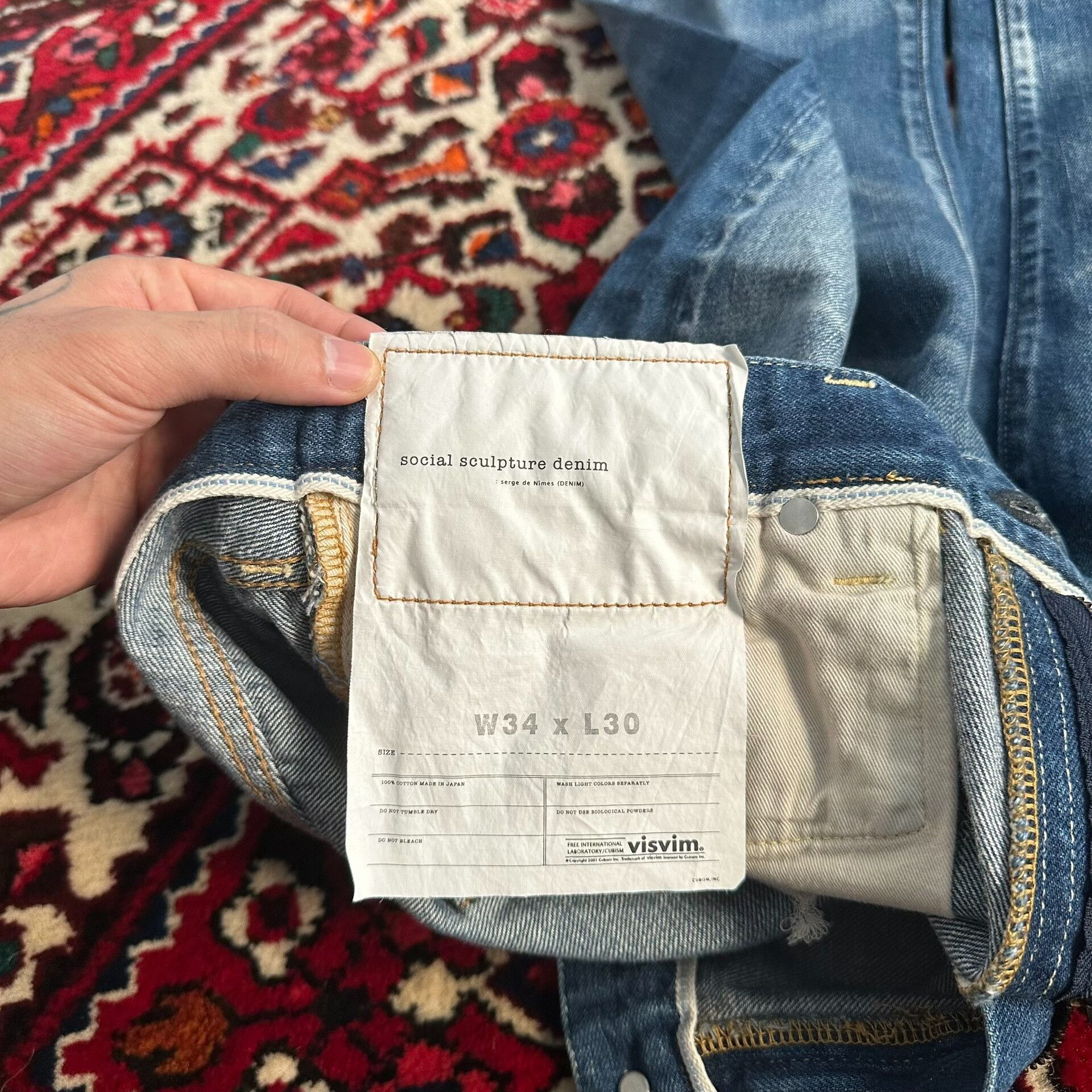 Visvim visvim 11aw washed denim jeans Size US 34 / EU 50 - 8 Thumbnail