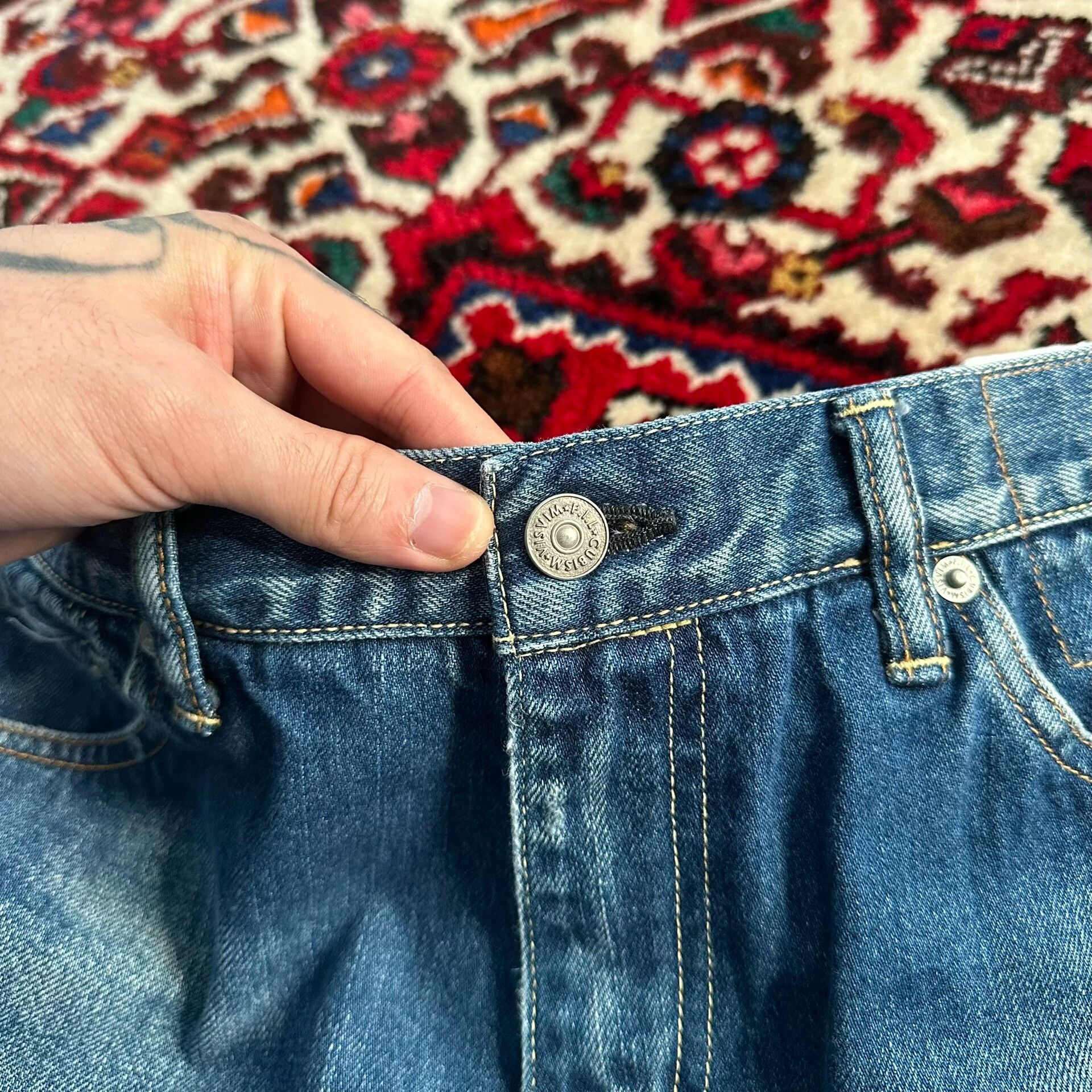 Visvim visvim 11aw washed denim jeans Size US 34 / EU 50 - 6 Thumbnail